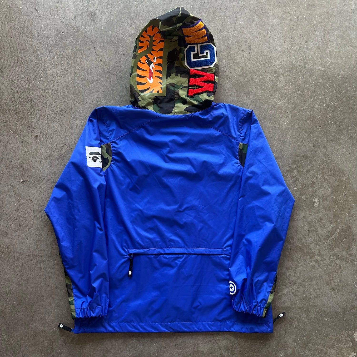 L Bape WGM Tigershark Anorak Hoodie