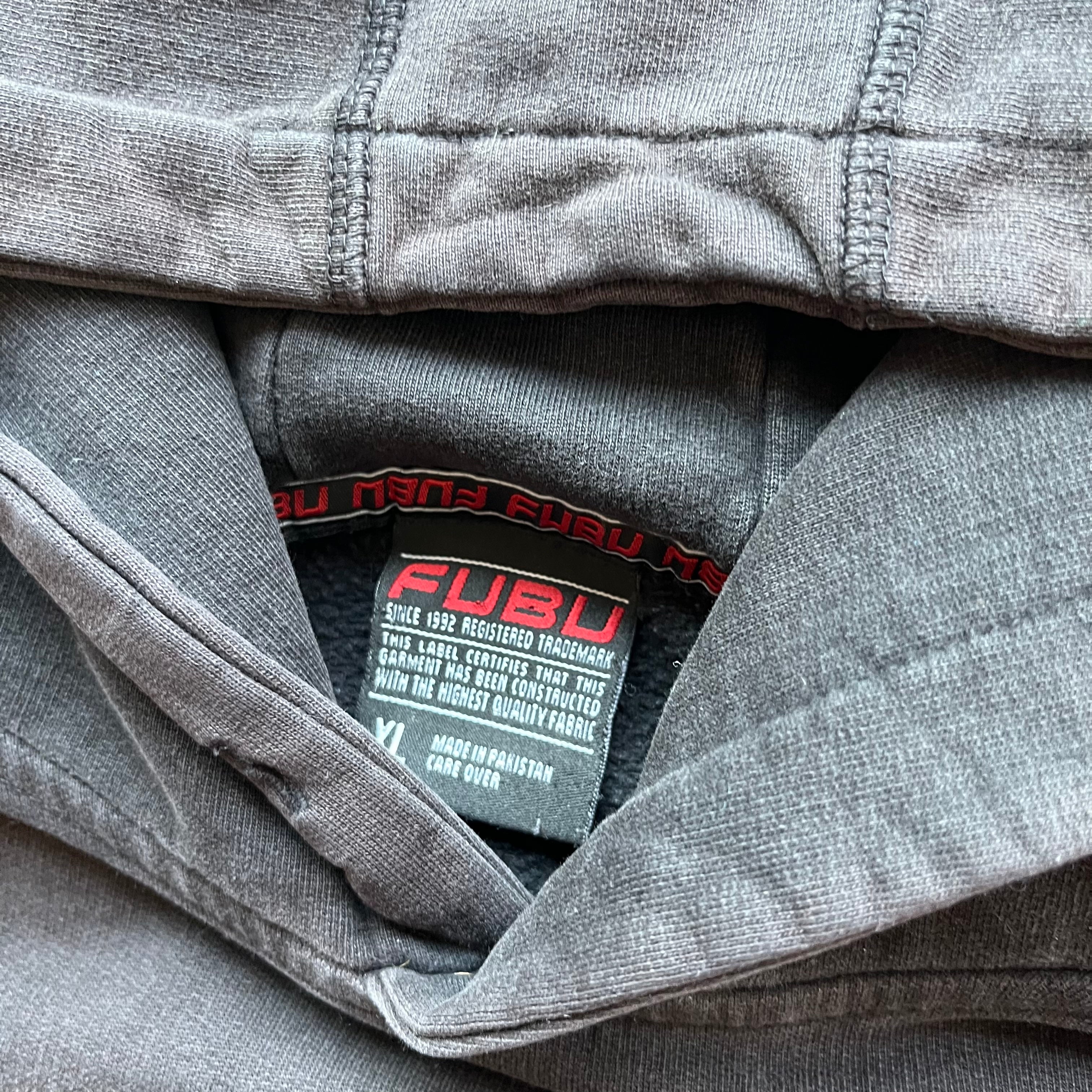 XL Y2K Black Fubu Hoodie