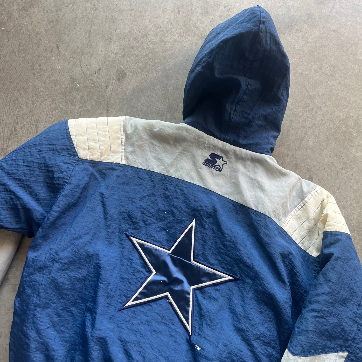 L 90s Cowboys Starter Pullover
