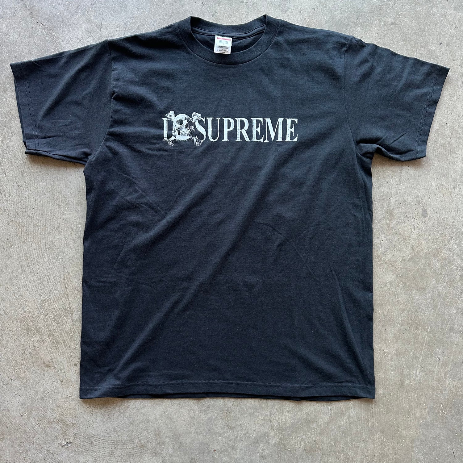 L Black Supreme Skull Tee