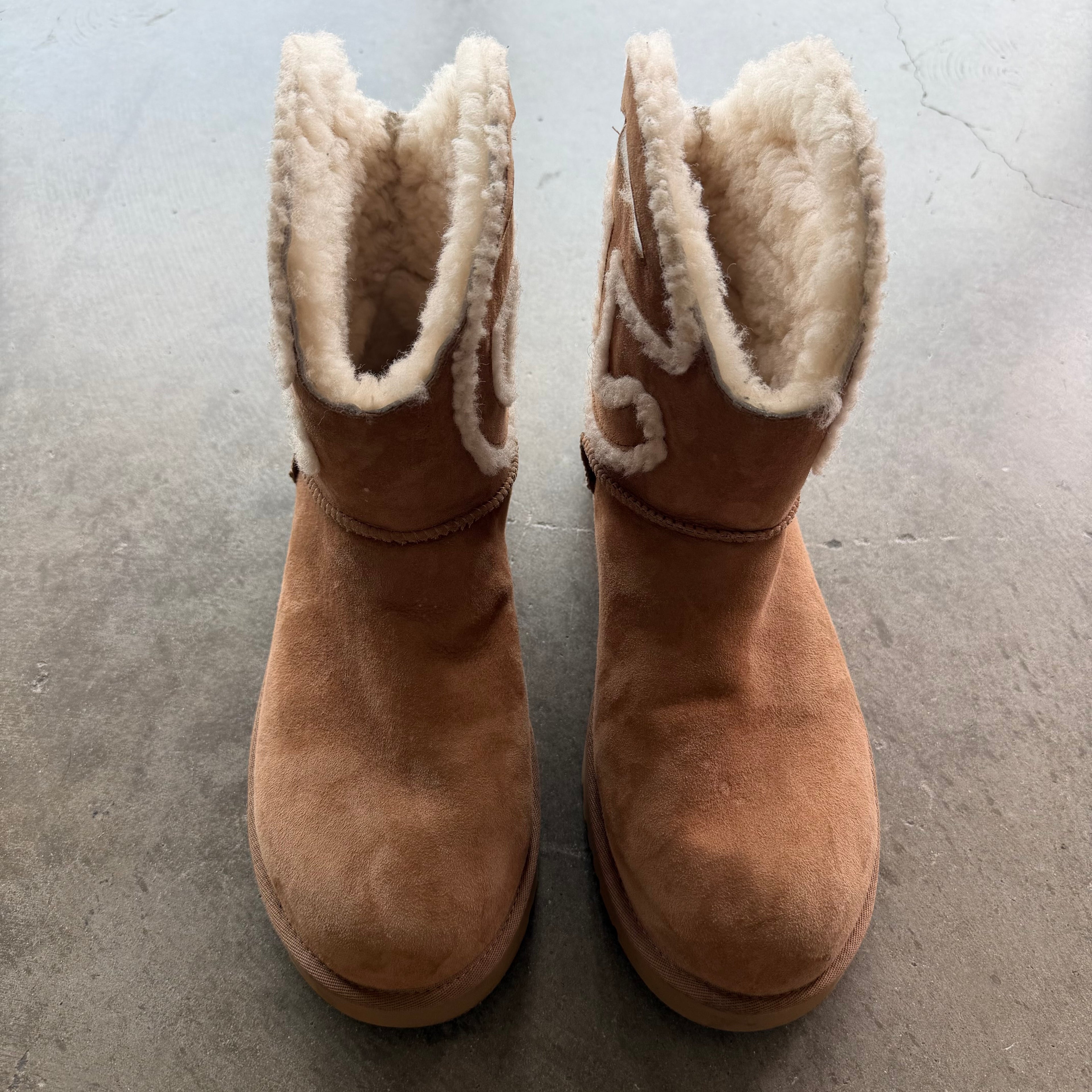 13 Ugg x Telfar Logo Mini Chestnut Boots