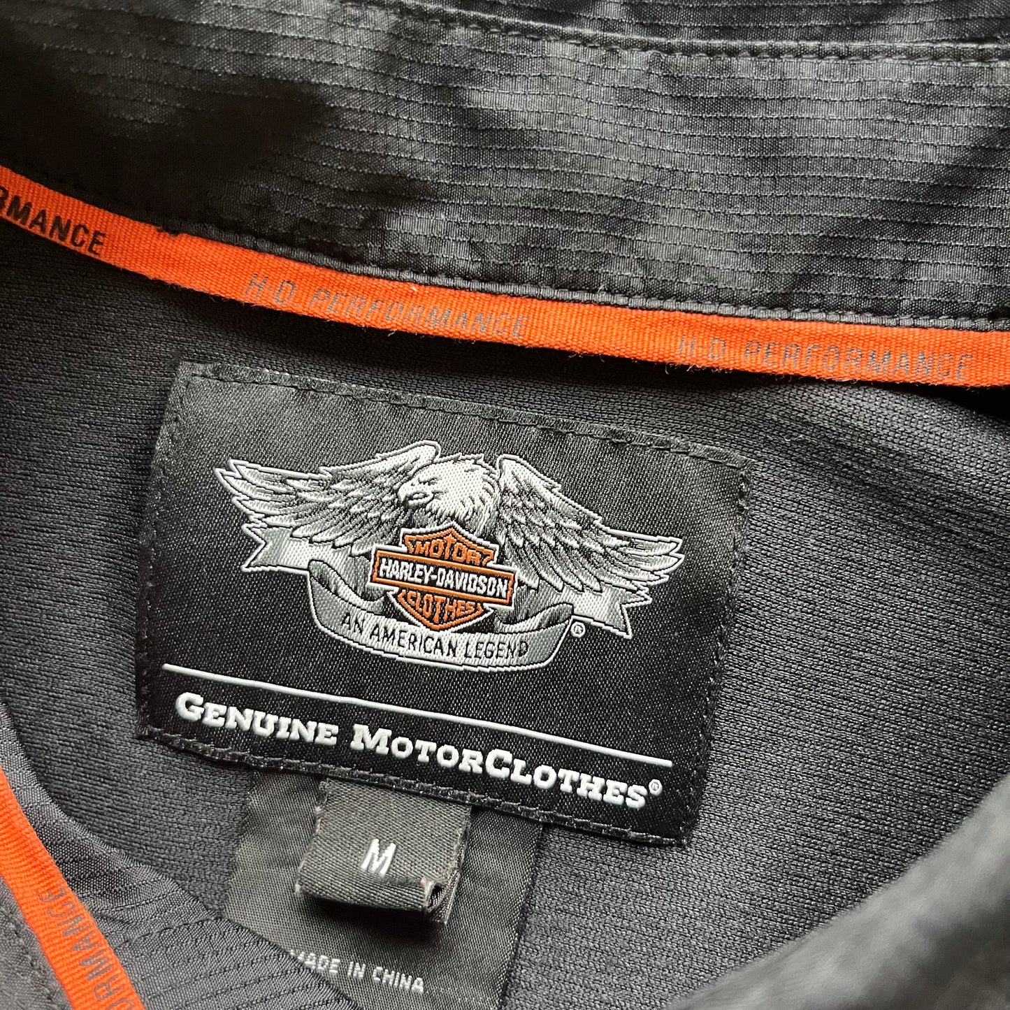 M 00s Harley Davidson Button Up