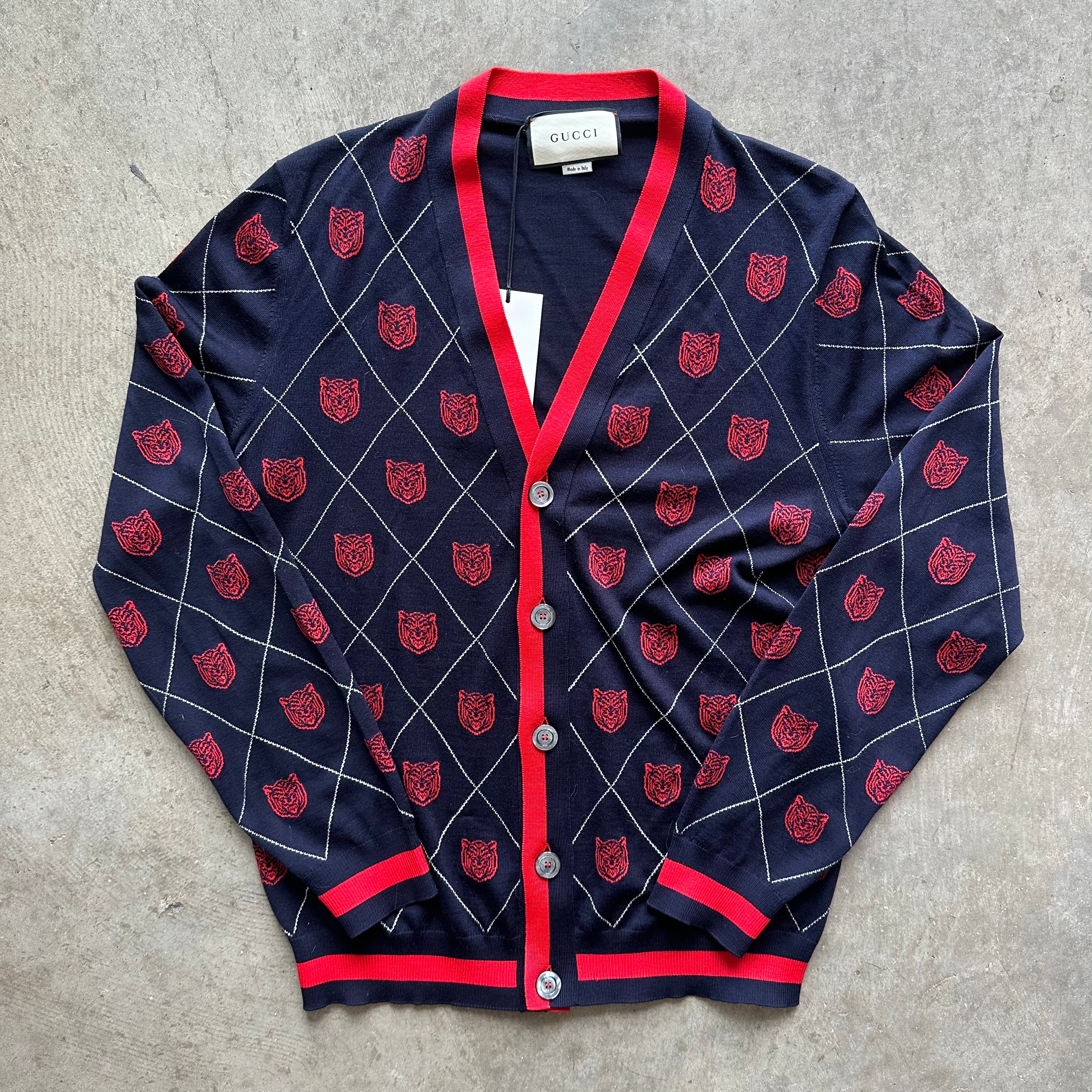L Gucci Tiger Cardigan