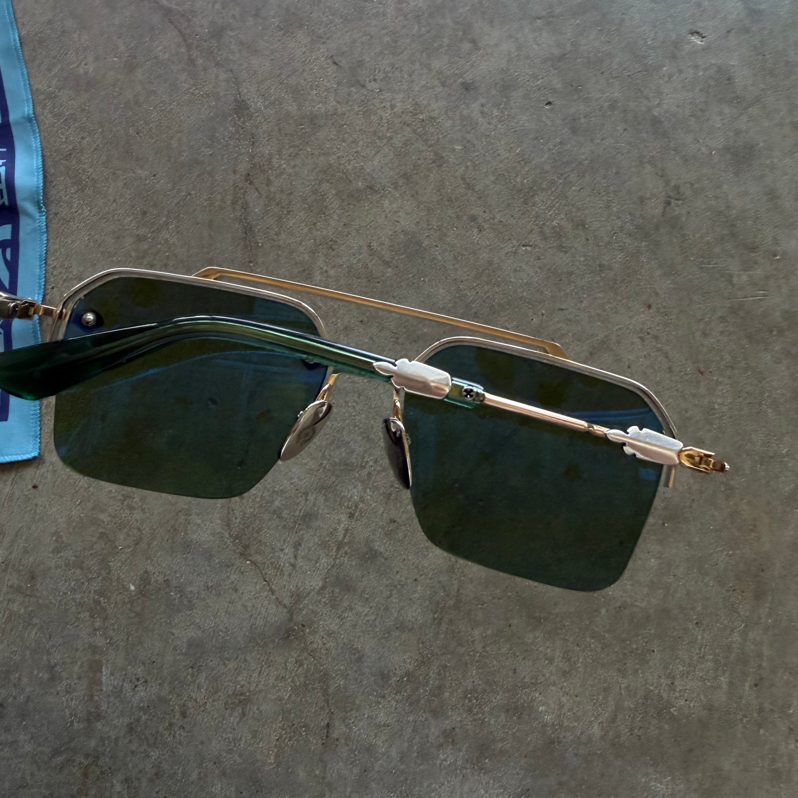 Chrome Hearts Bidi Esem Gold/Green Glasses