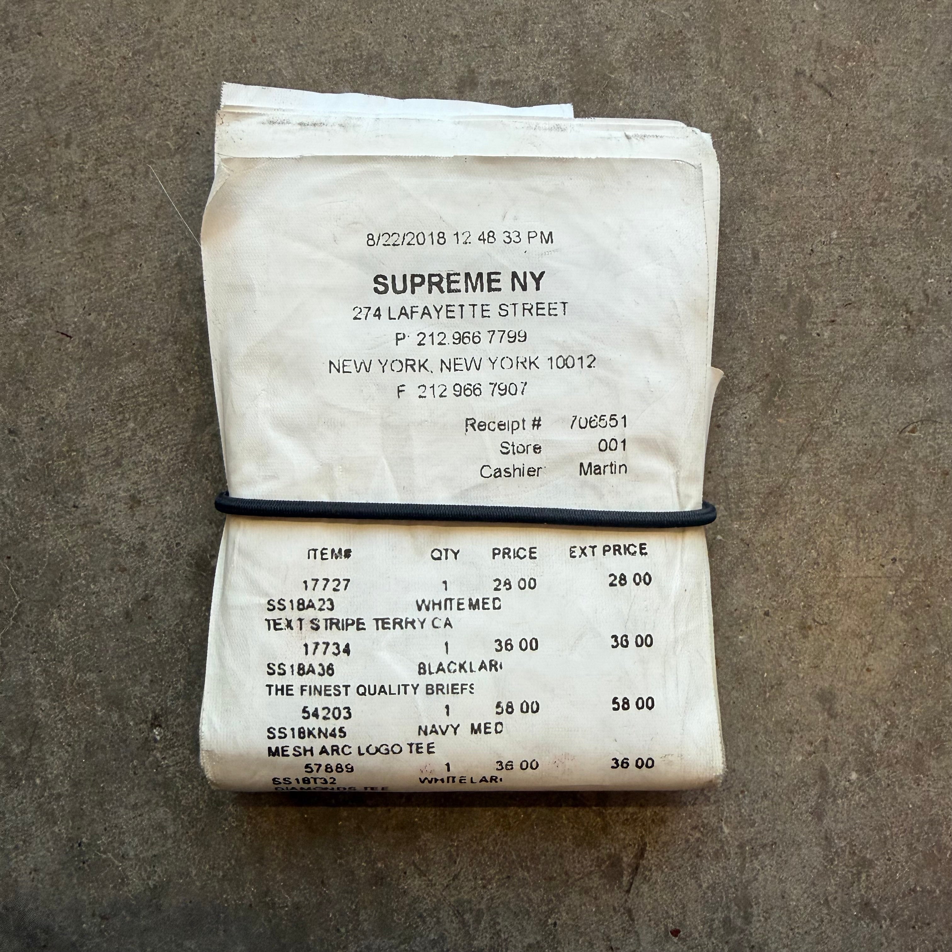 Supreme Margiela Receipt Wallet