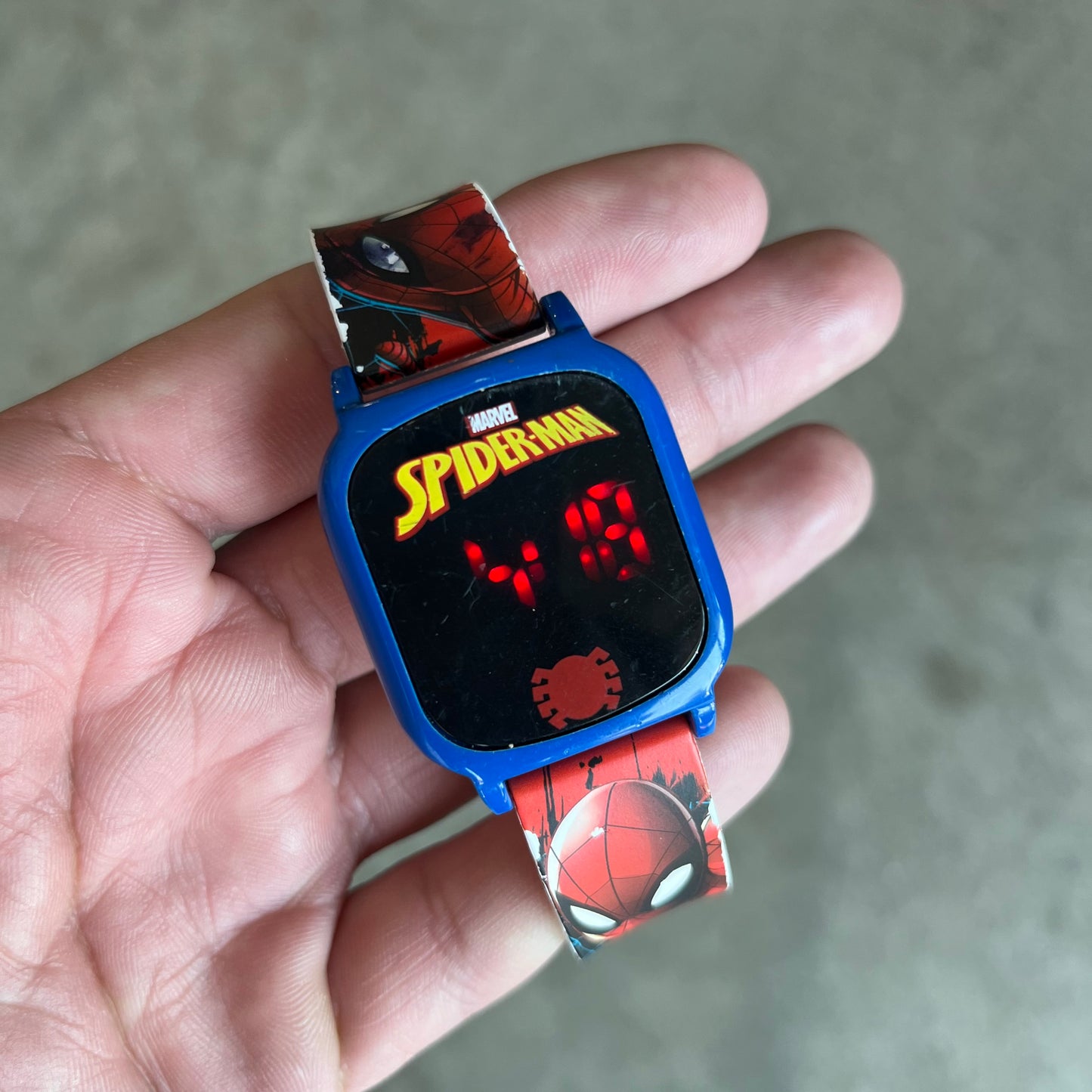 Digital Spiderman Tap Watch