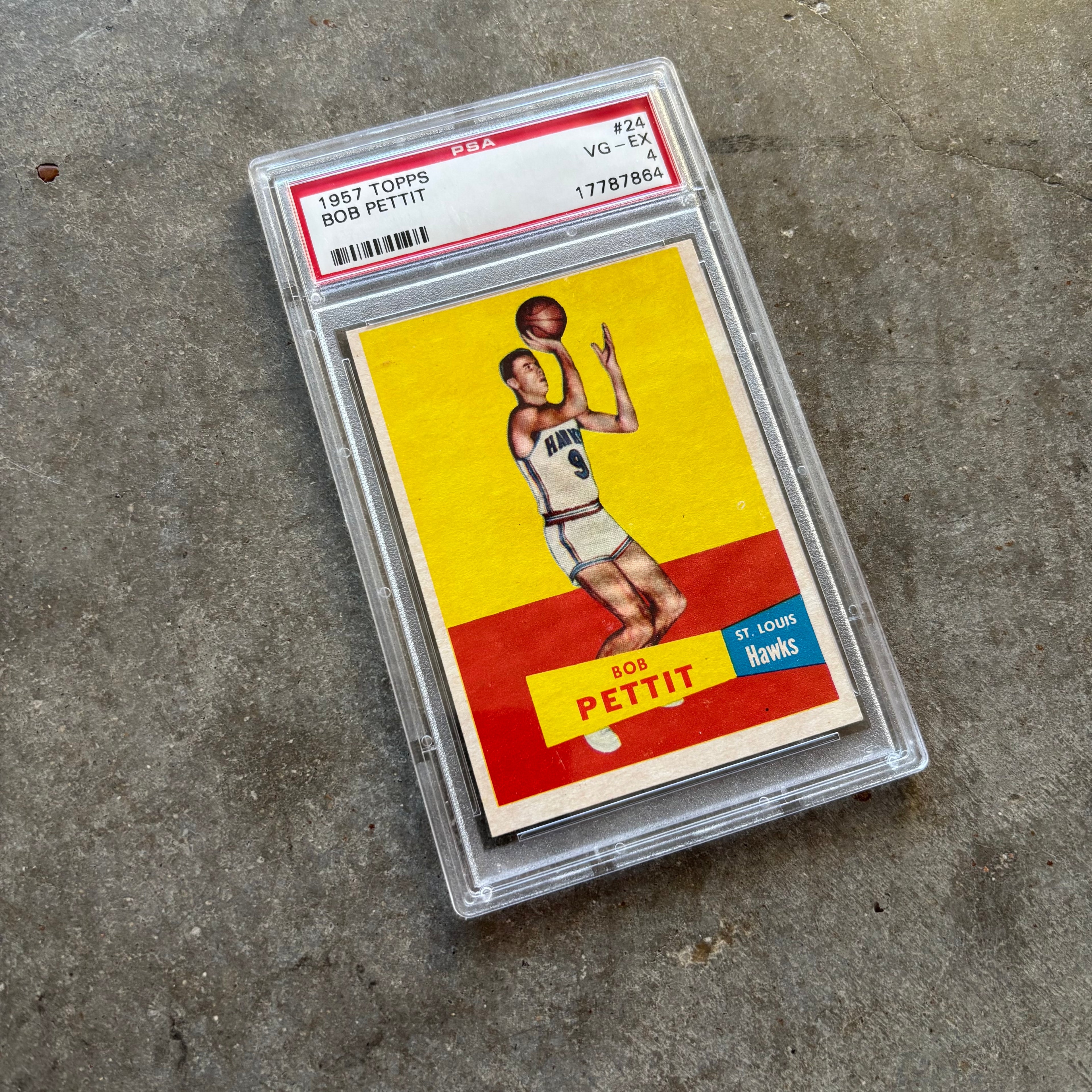 Bob Pettit Rookie 1957 Topps PSA 4