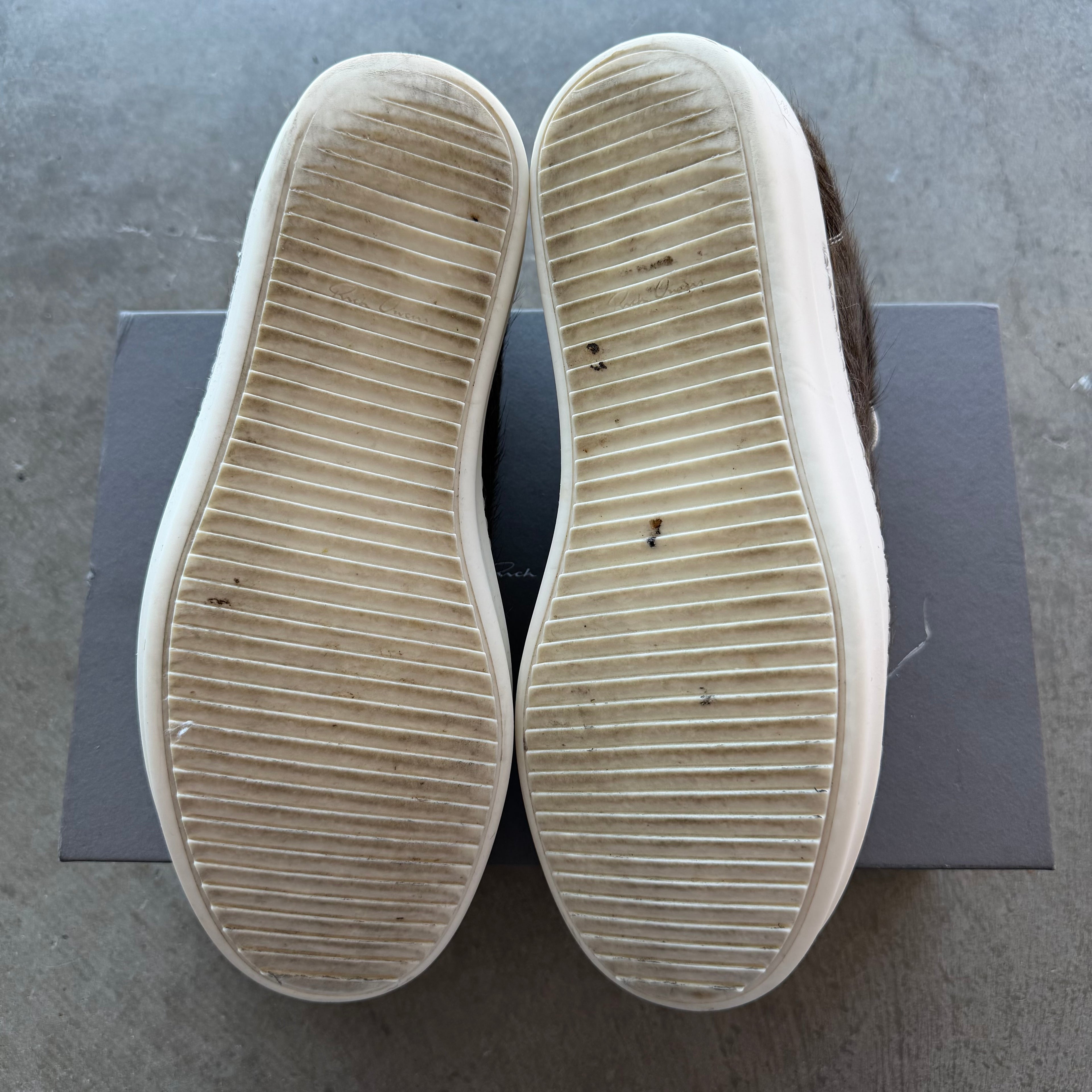 Rick Owens Vintage Sneaker Brown Fur