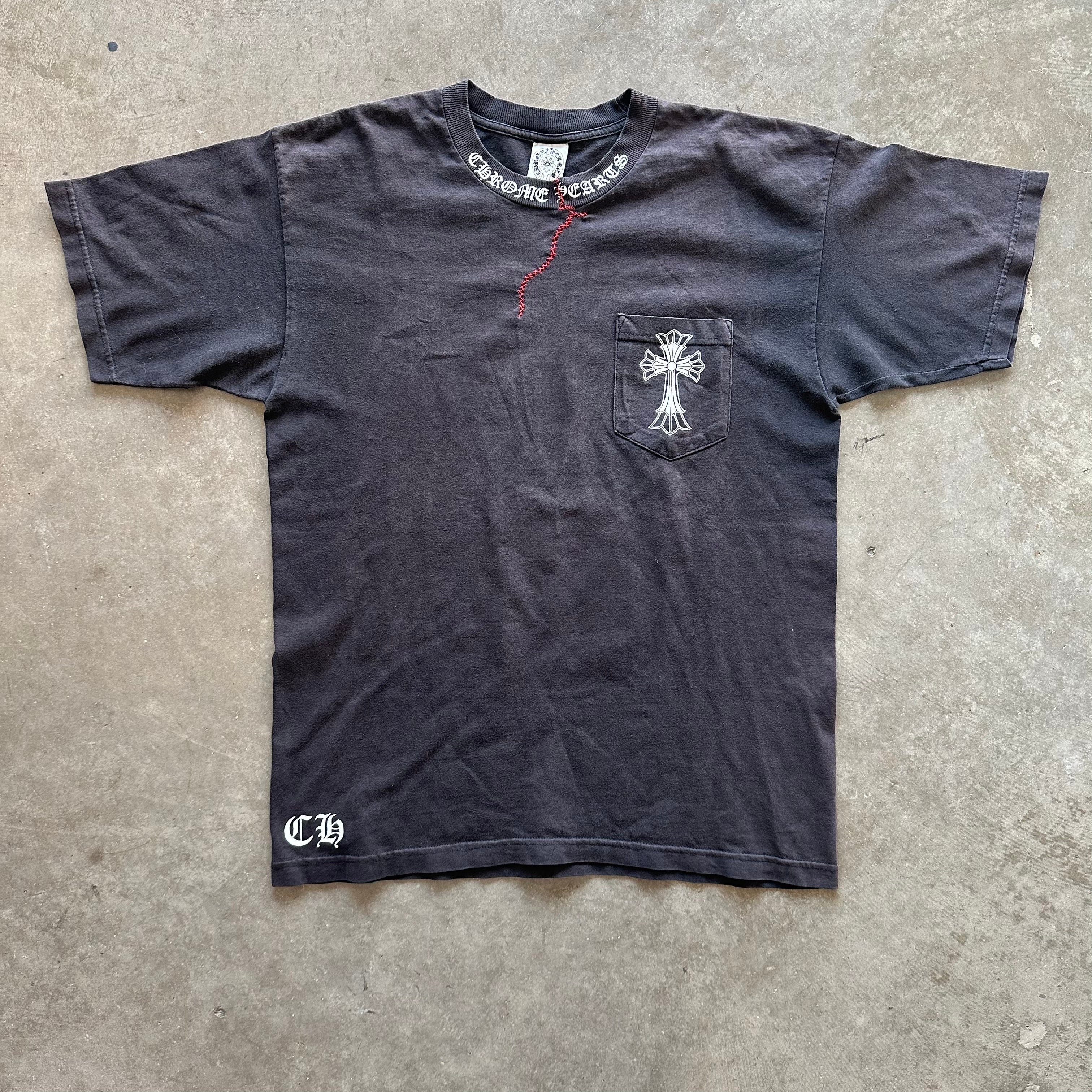 L Vintage Repaired Chrome Hearts Tee