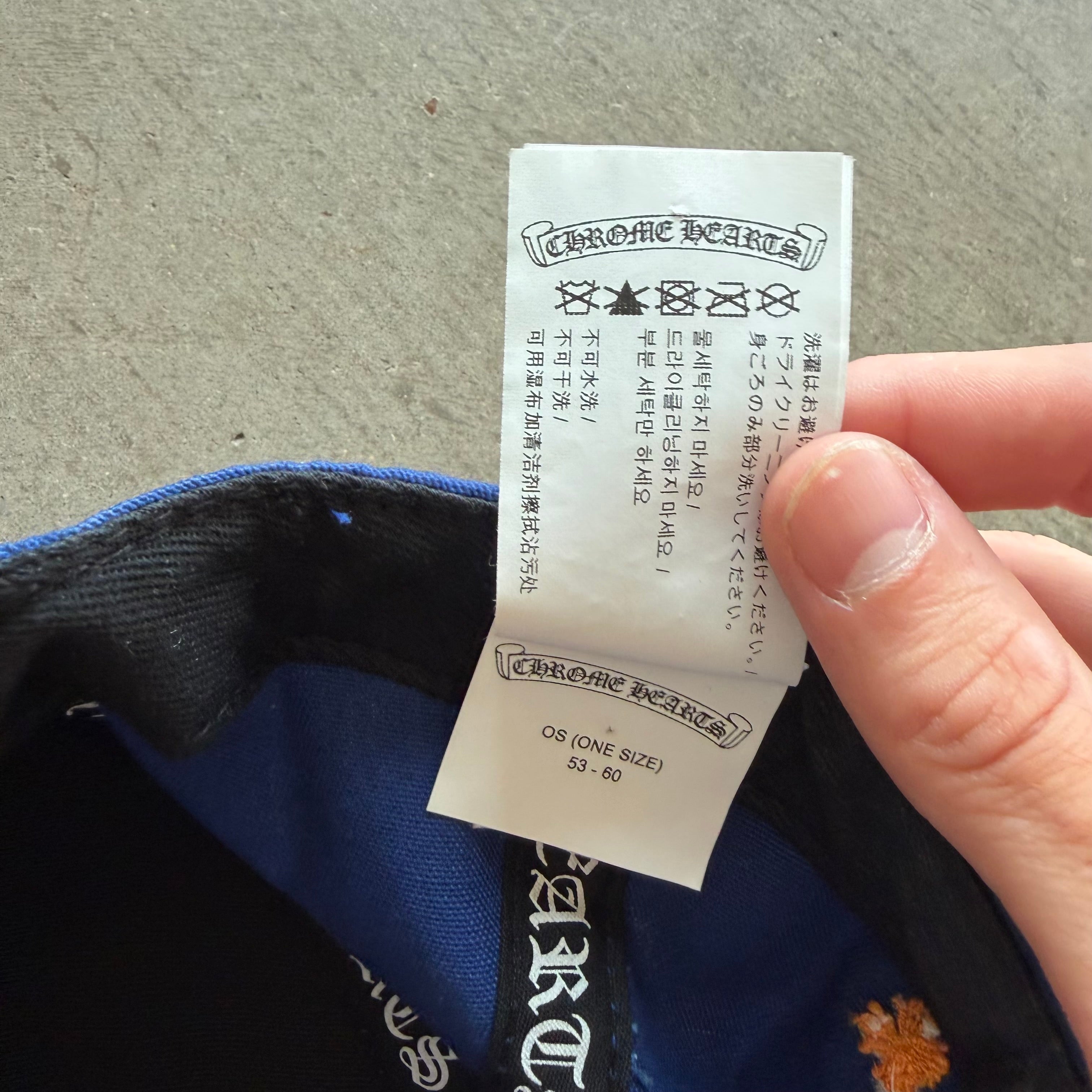 Chrome Hearts CH Baseball Hat Blue/Orange