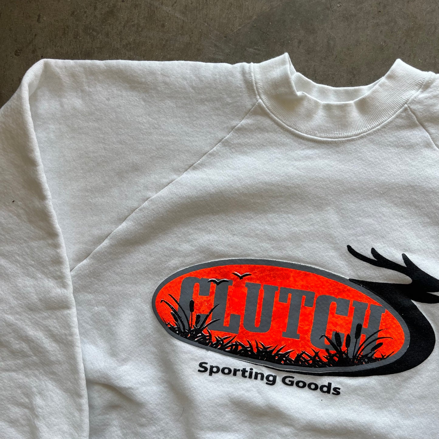 L Rework White Crewneck