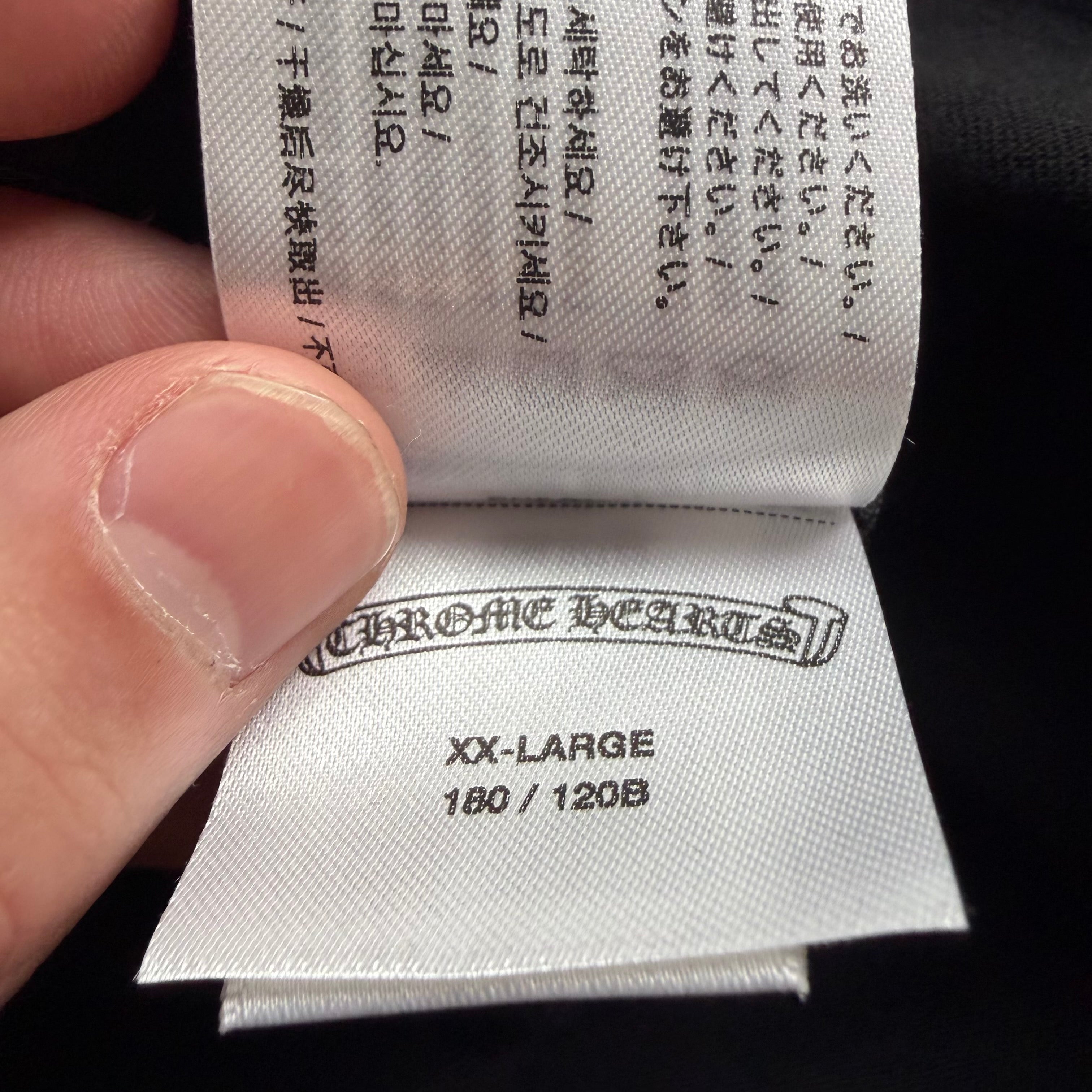 XXL Chrome Hearts Pink Neck Logo Longsleeve