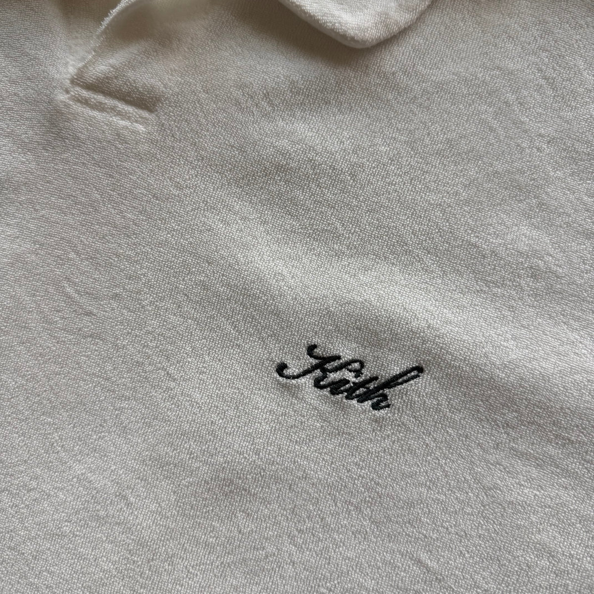 M Kith Terry Cloth Polo White