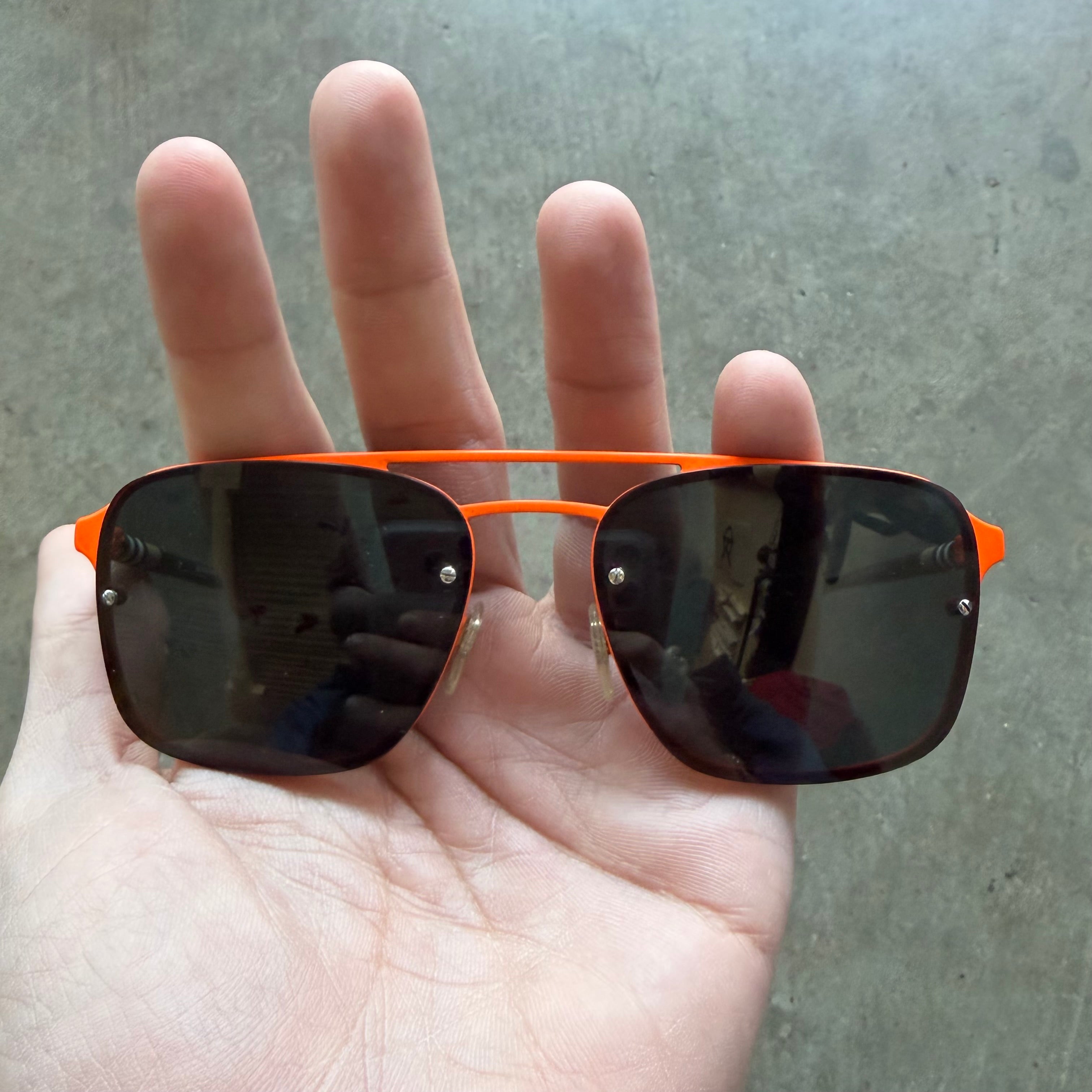 Burberry BE3095 Matte Orange/Grey Sunglasses