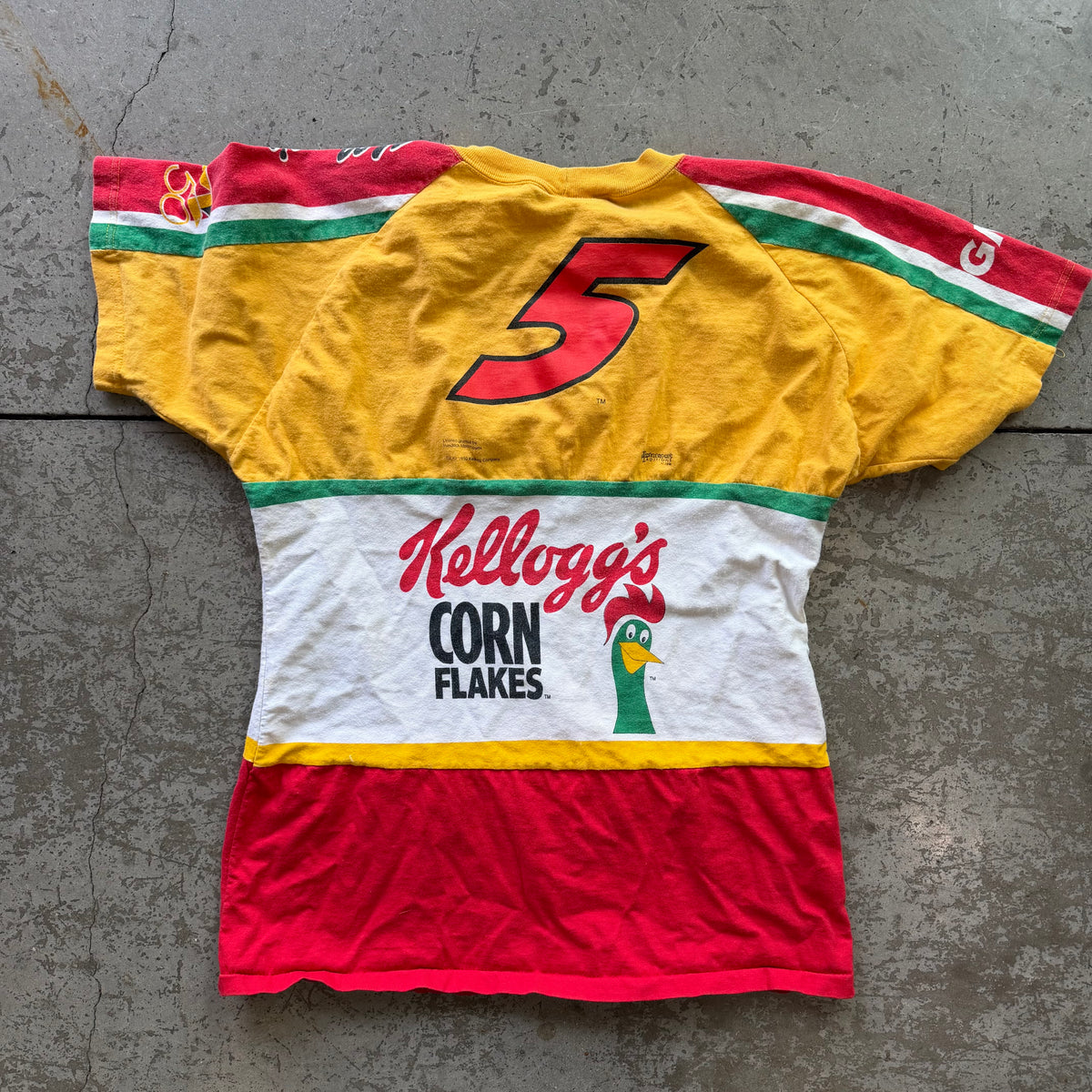 L 90s Corn Flakes Racing Tee