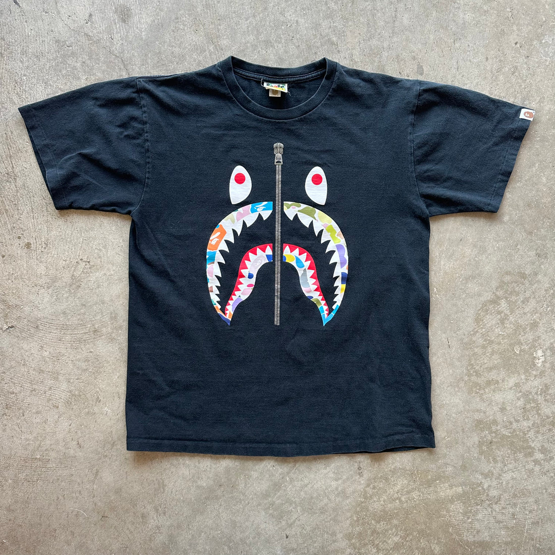 L Bape Zipper Tee