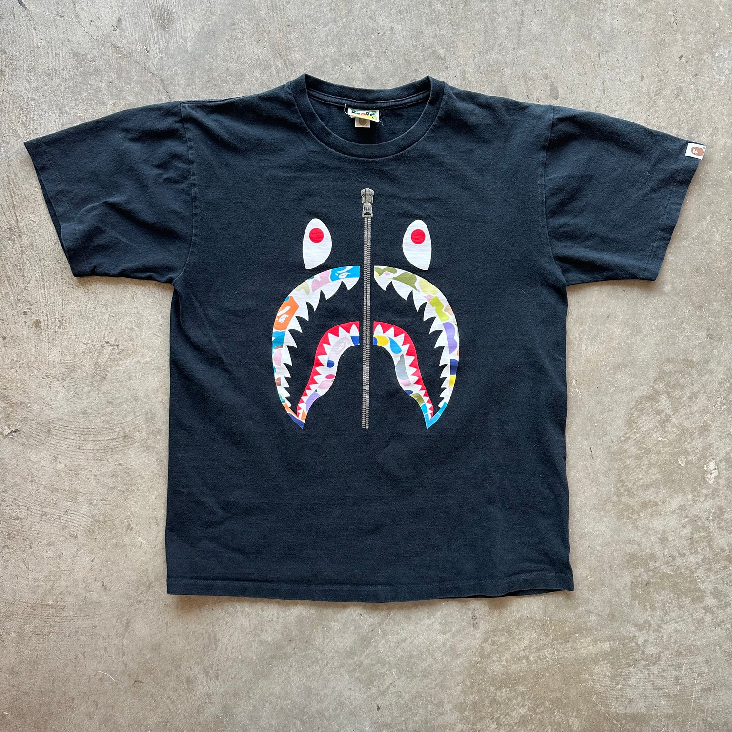 L Bape Zipper Tee