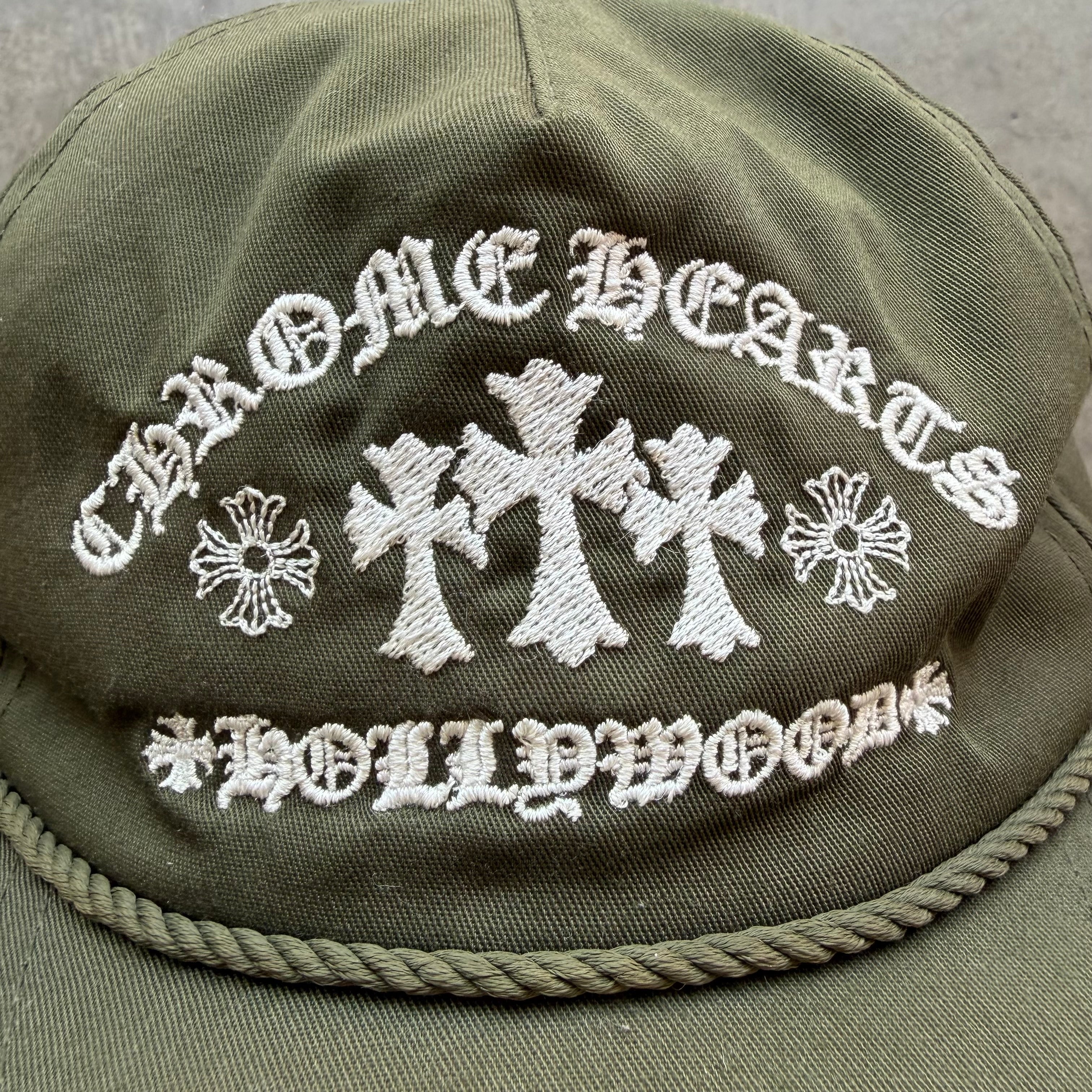 Green Chrome Hearts Hollywood Hat