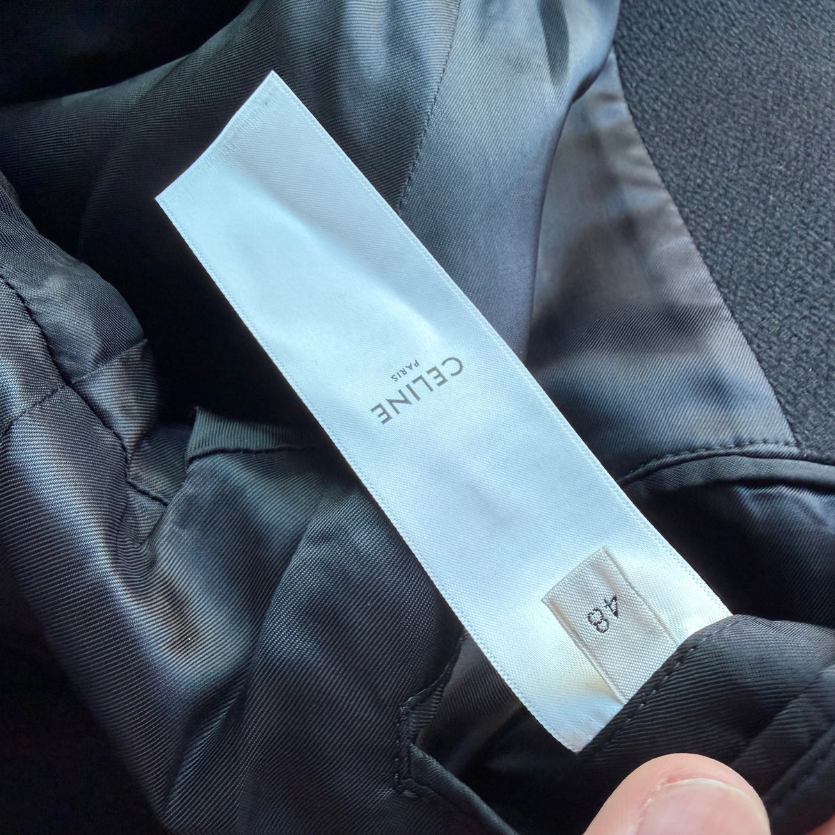 M Celine Teddy College Jacket Blacl