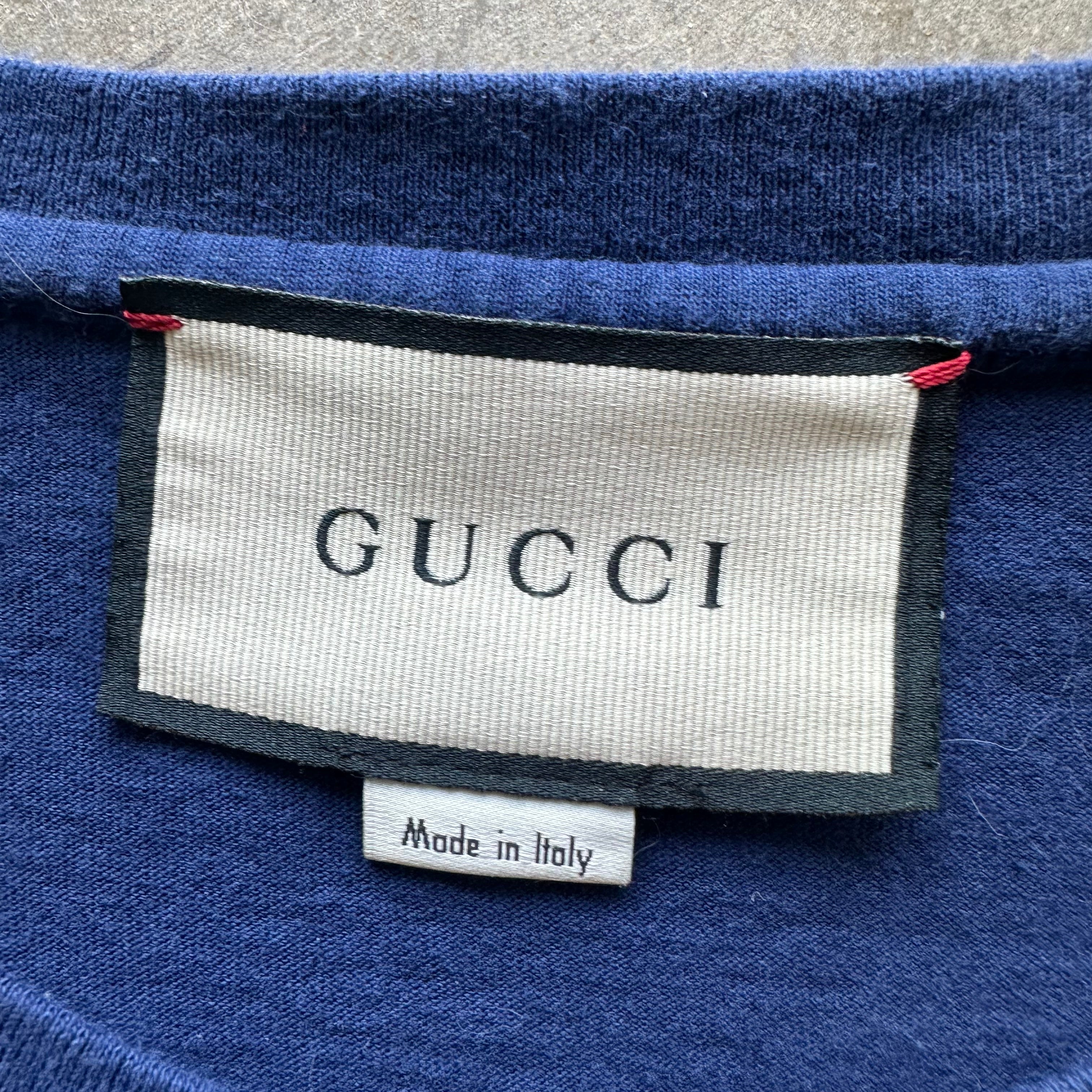 M Gucci Navy Logo Tee