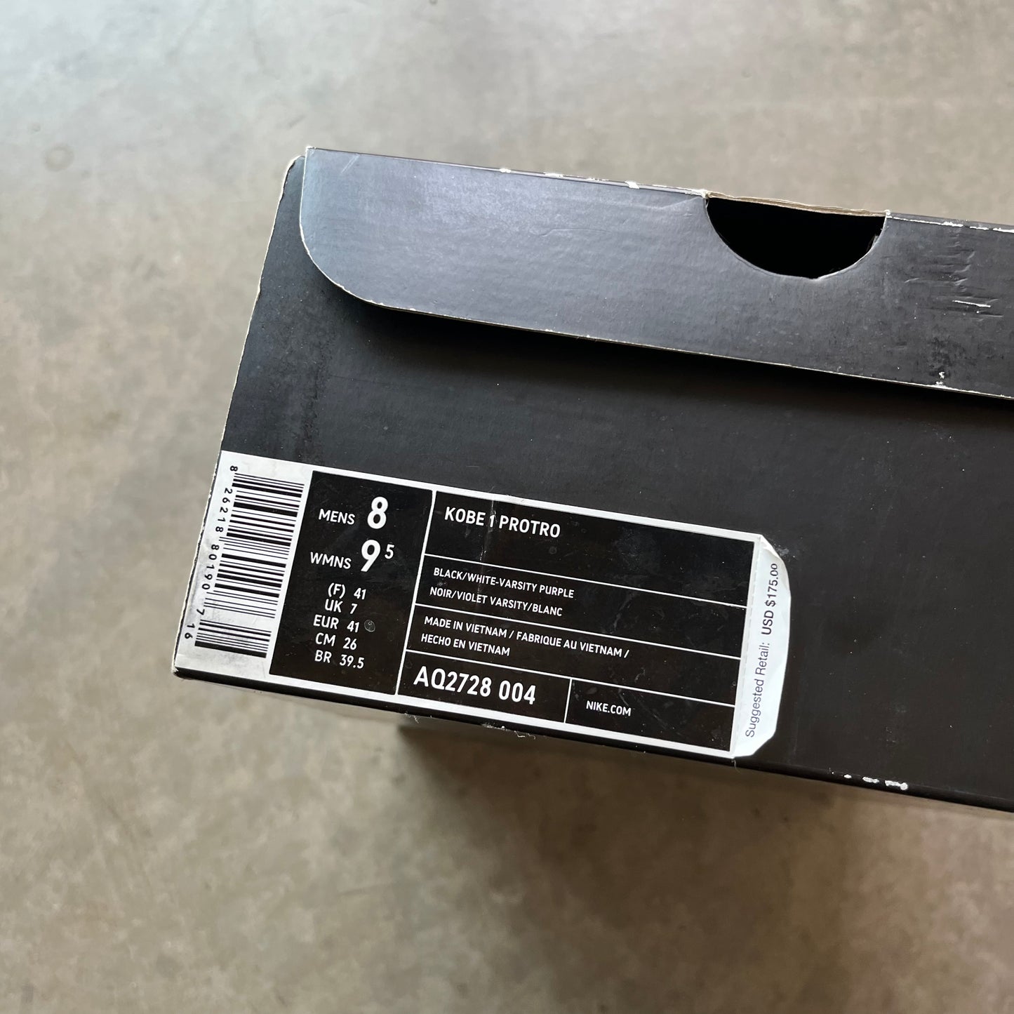 8 Used Kobe 1 Protro Purple Reign