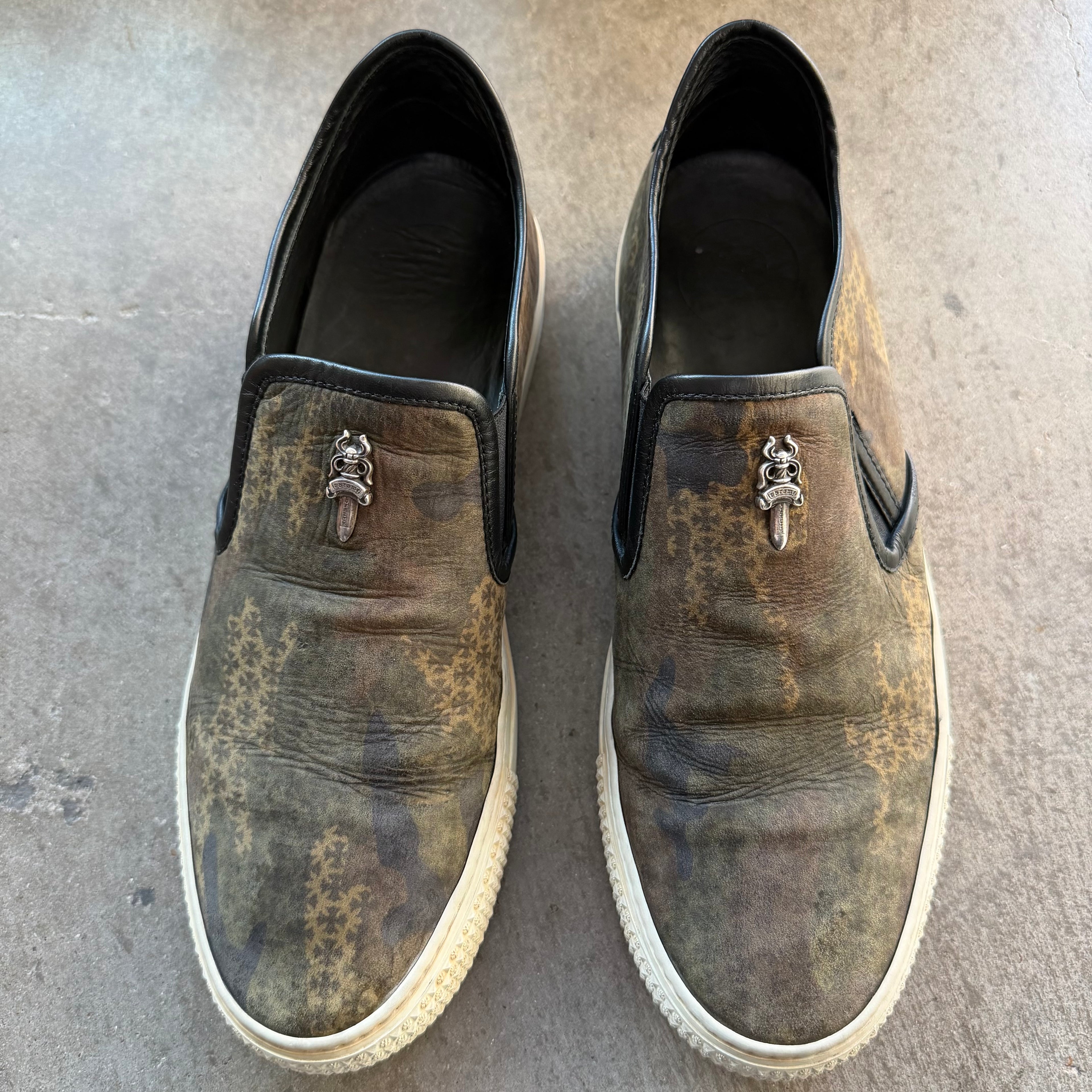 8 Used Chrome Hearts Dagger Slip On Sneaker