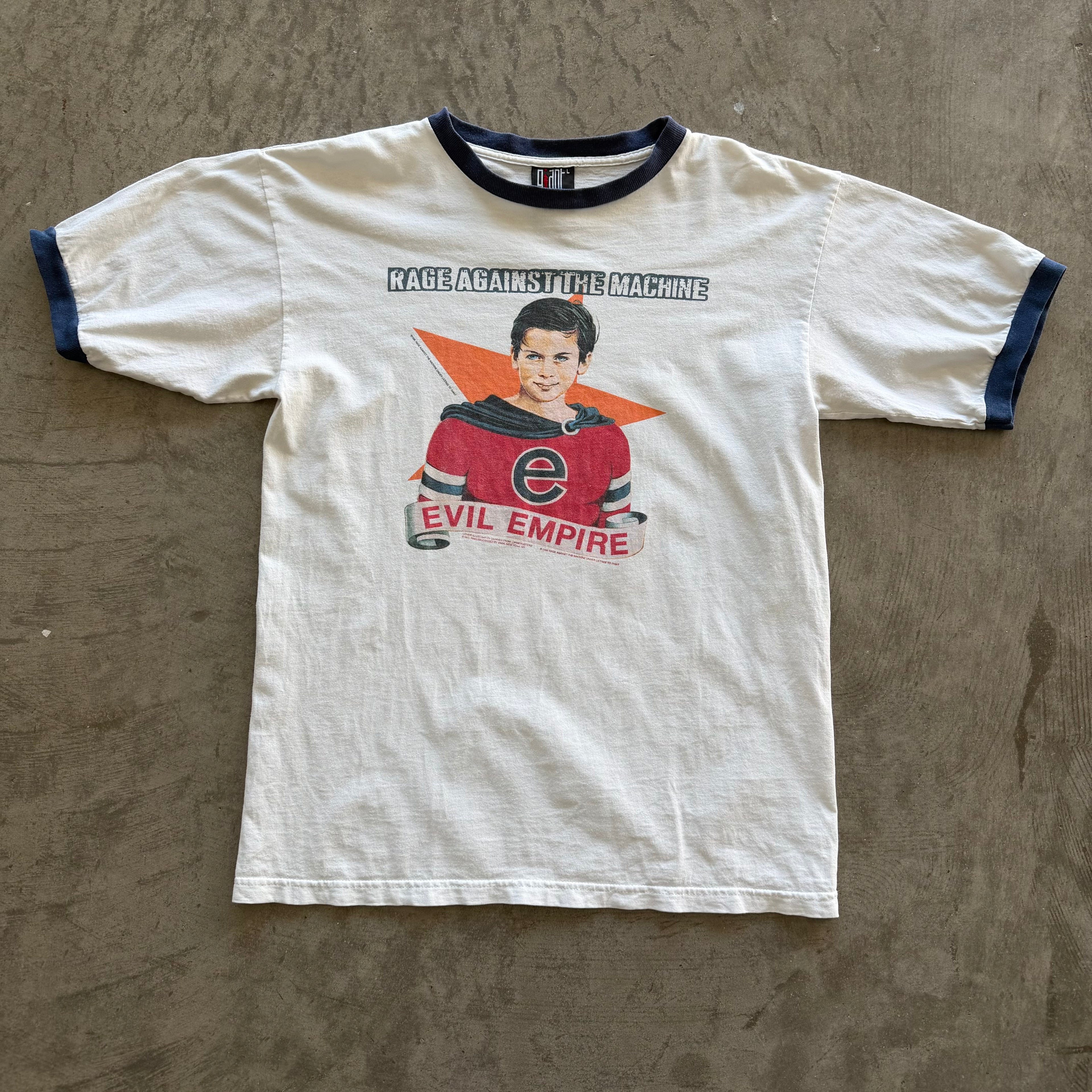 L 96 Rage Against The Machine Evil Empire Ringer Tee