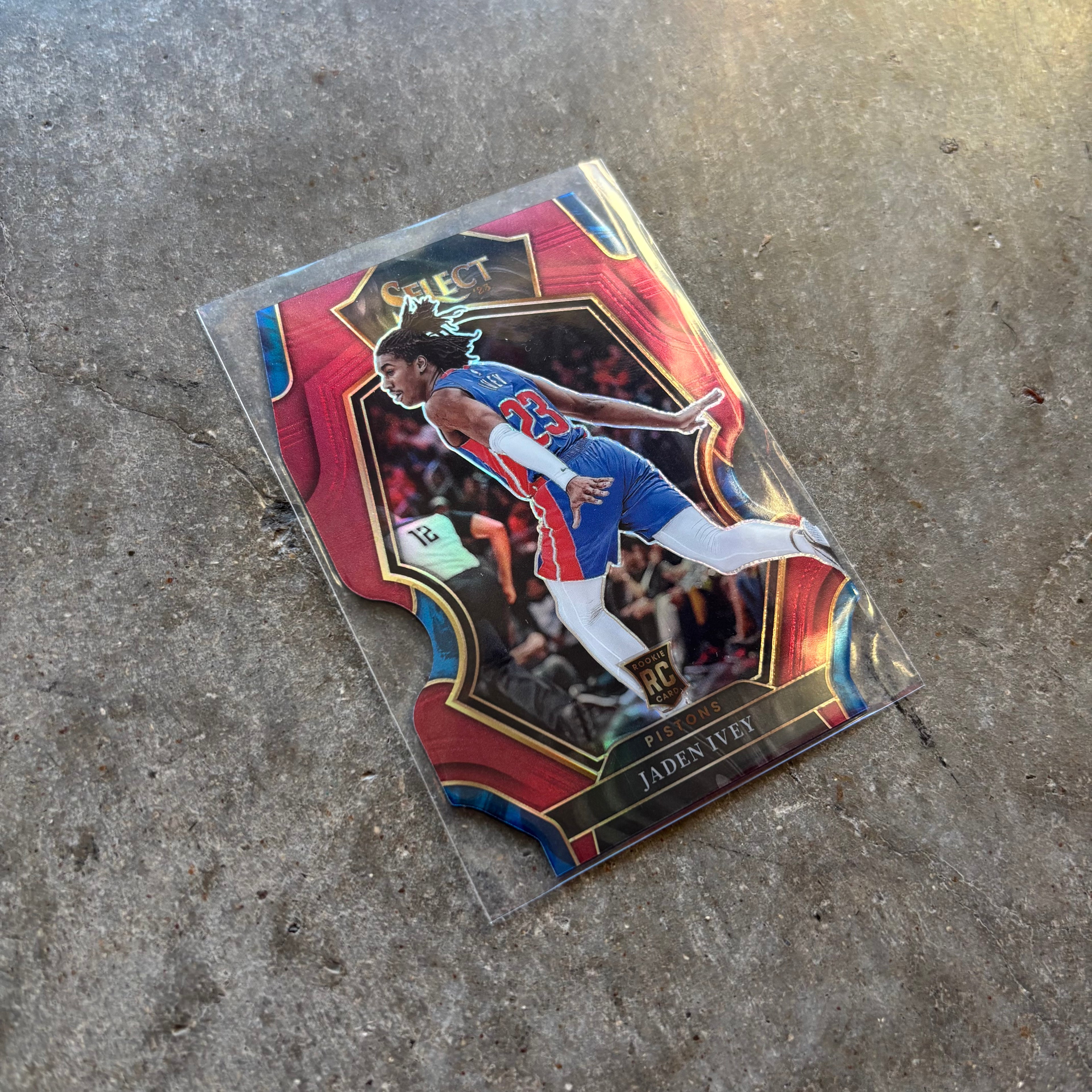 Jaden Ivey 2022 Panini Select Maroon Prizm Die-Cut 23/175