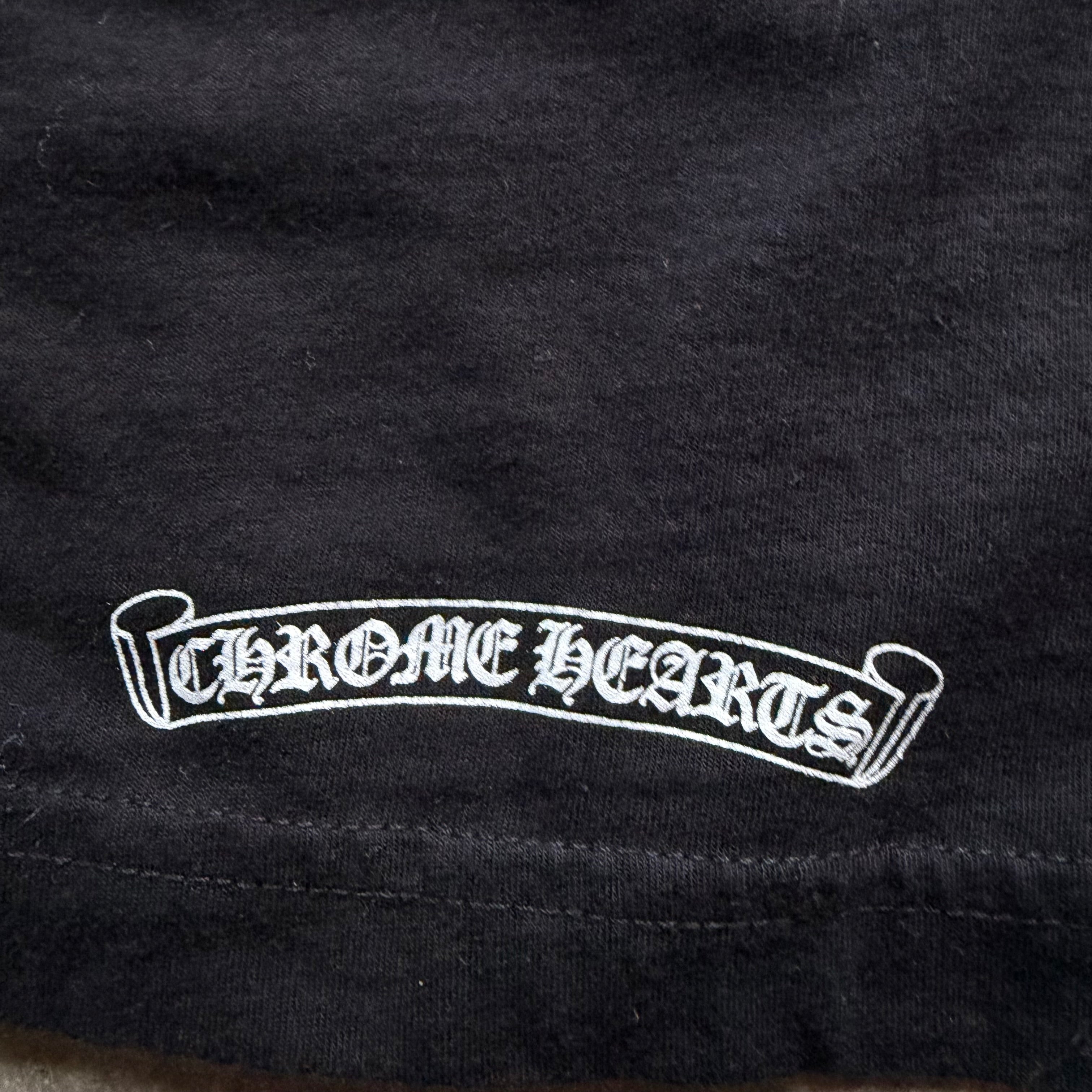 M Black Chrome Hearts USA Shoulder Spellout