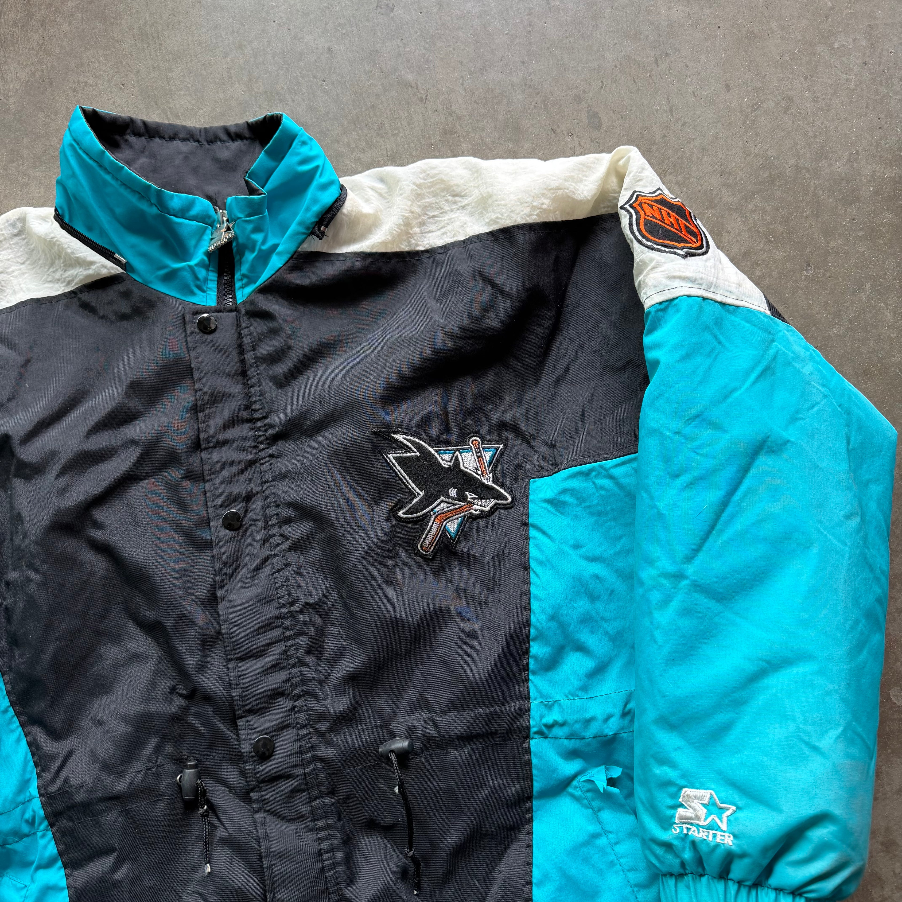 XXL 90s San Jose Sharks Starter Jacket