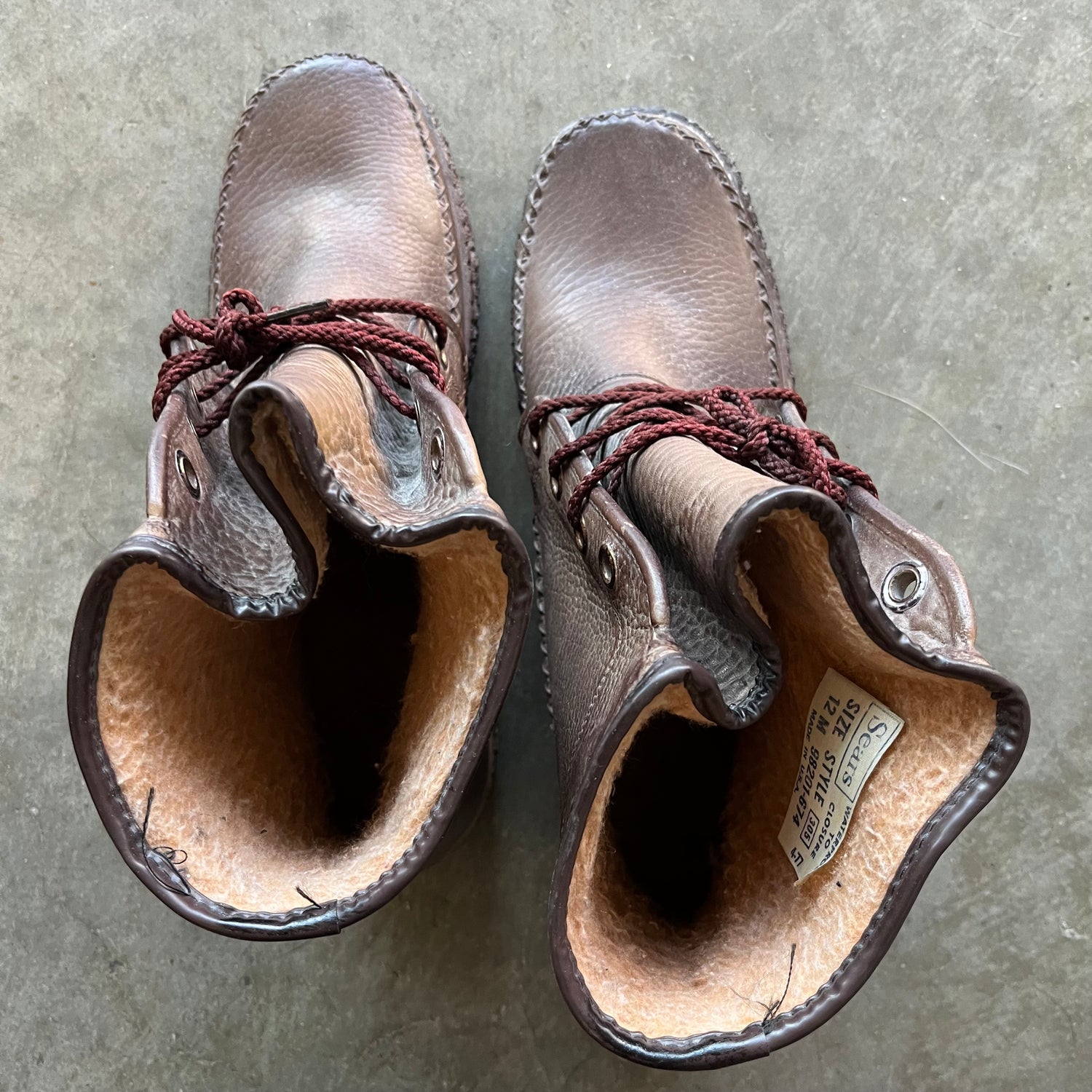12 Used 1970s Sears Waterproof Boots