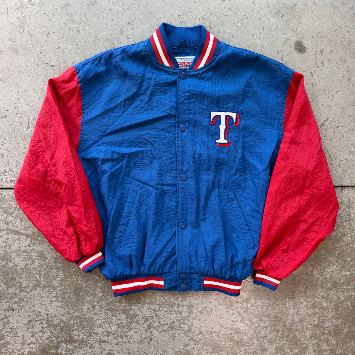L 90s Texas Rangers Bomber Jacket