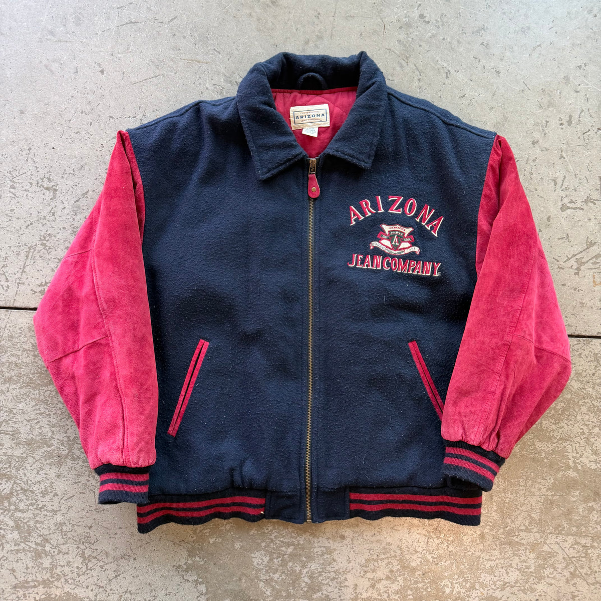 L 00s Arizona Jean Co Varsity Jacket