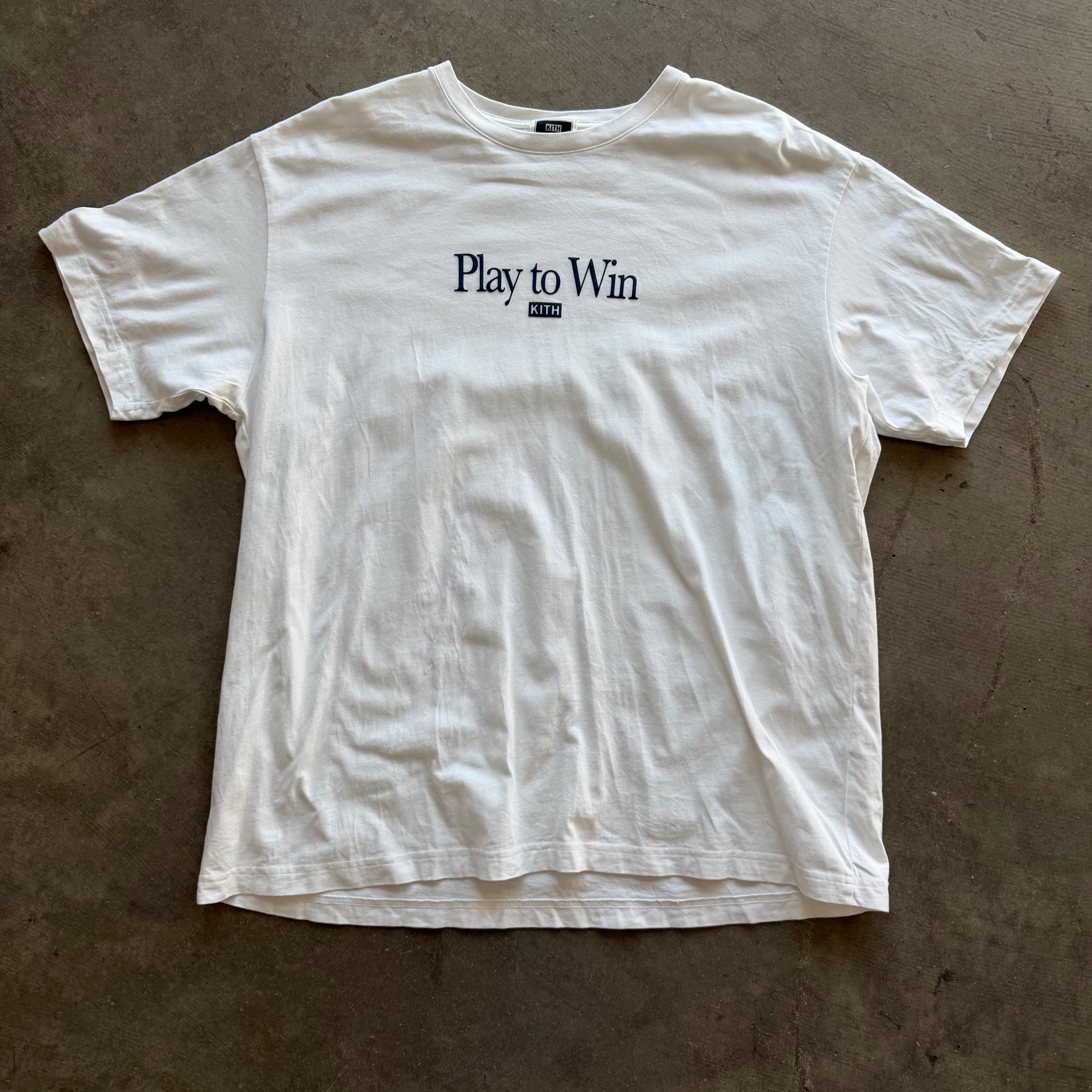 XXL Kith Play To Win Tee White