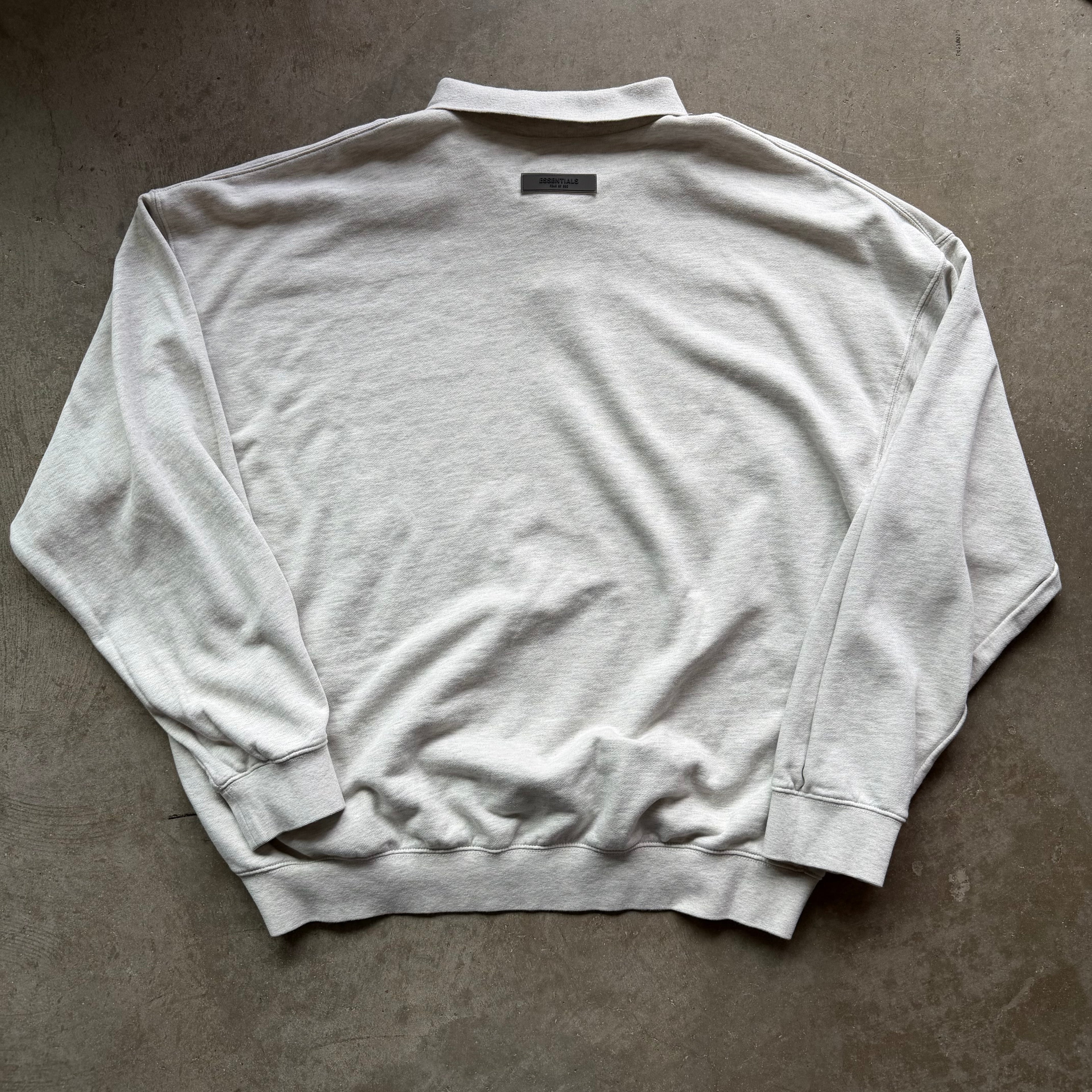 XXL Grey Essentials Rugby Sweater