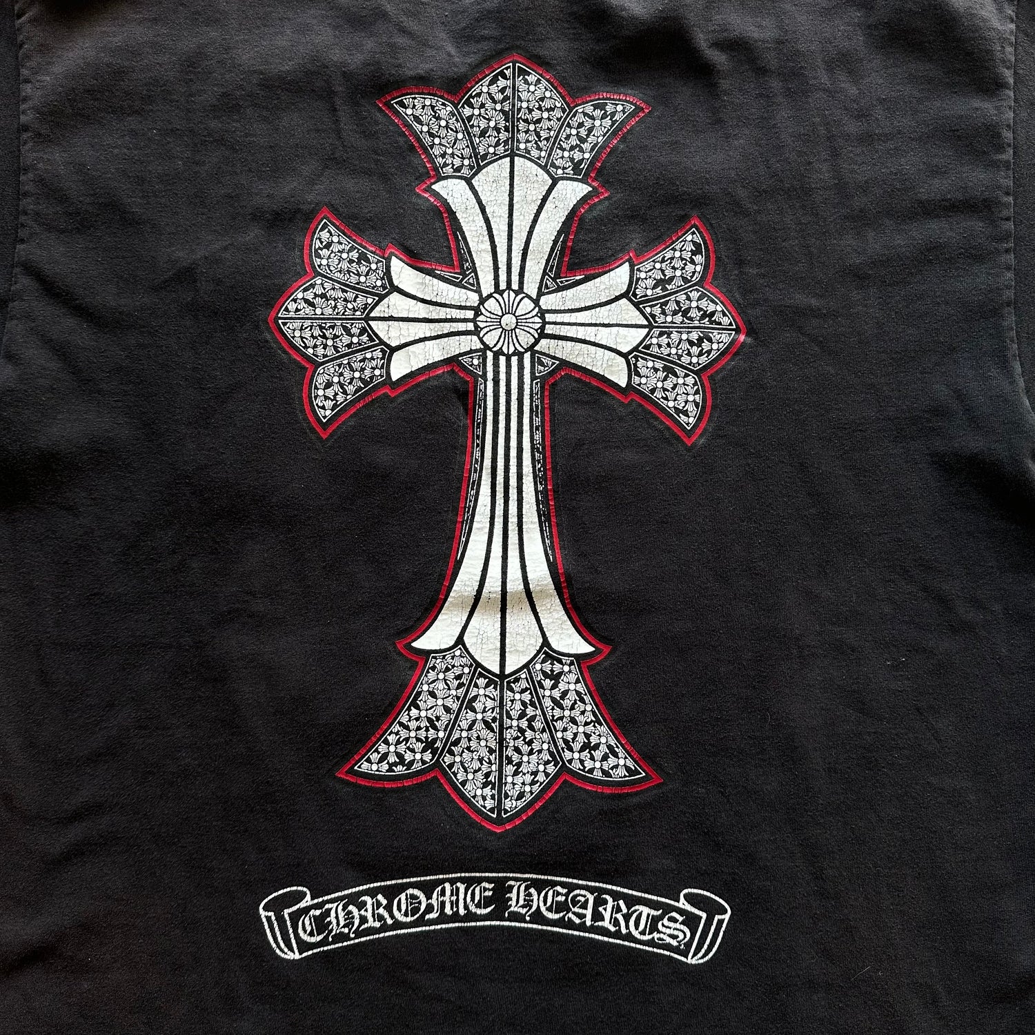 L Vintage Repaired Chrome Hearts Tee
