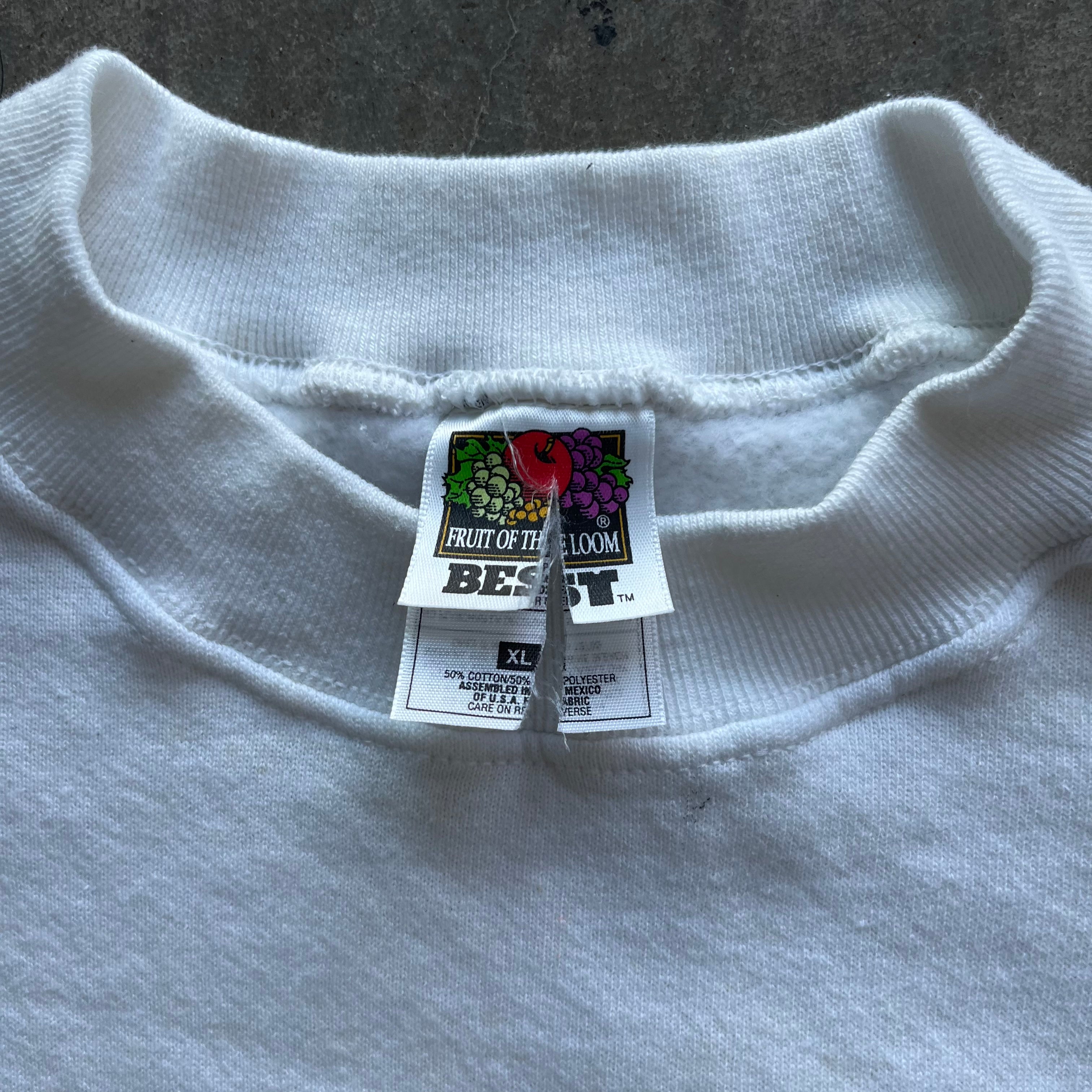 XL Rework White Crewneck