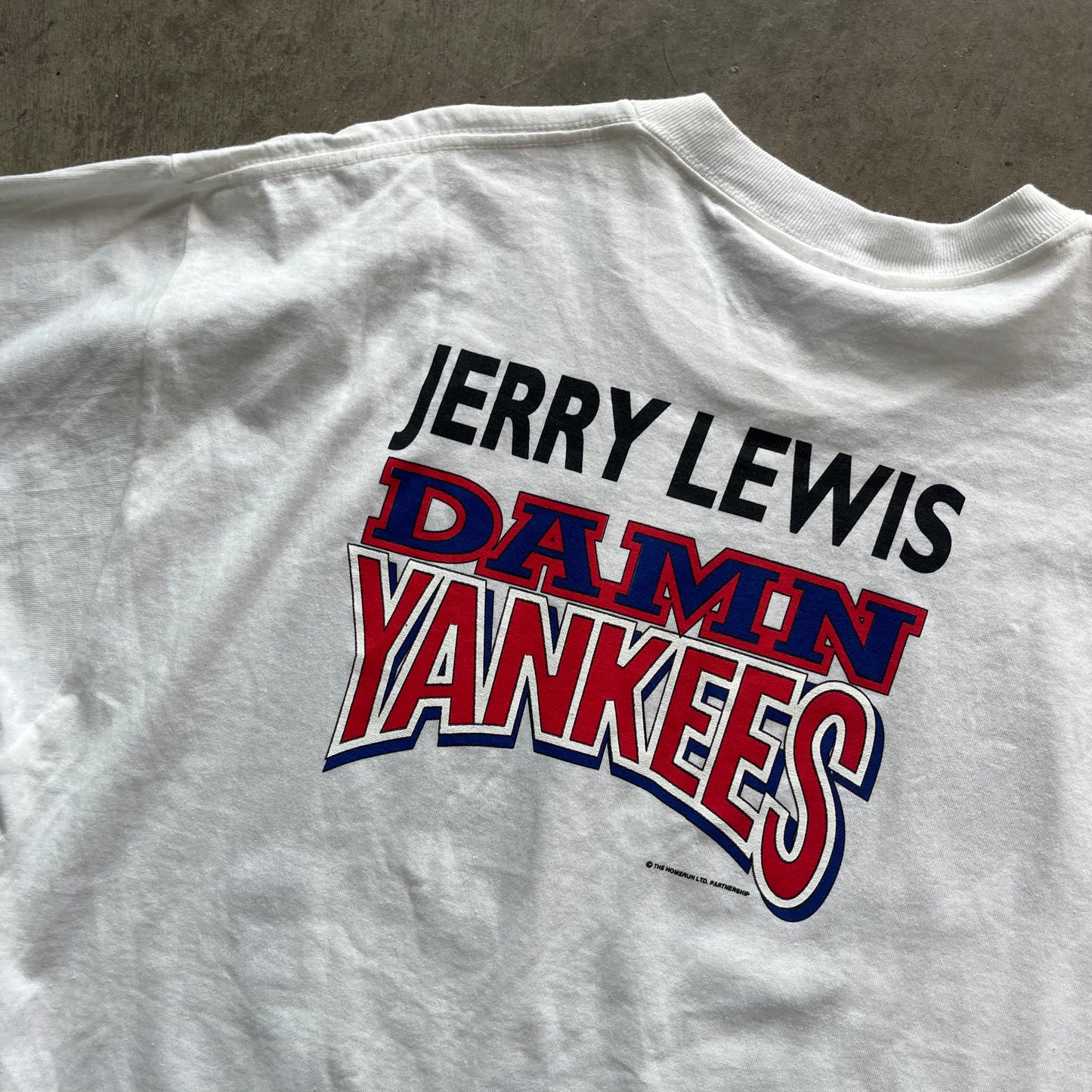 XL 90s Jerry Lewis Yankees Tee