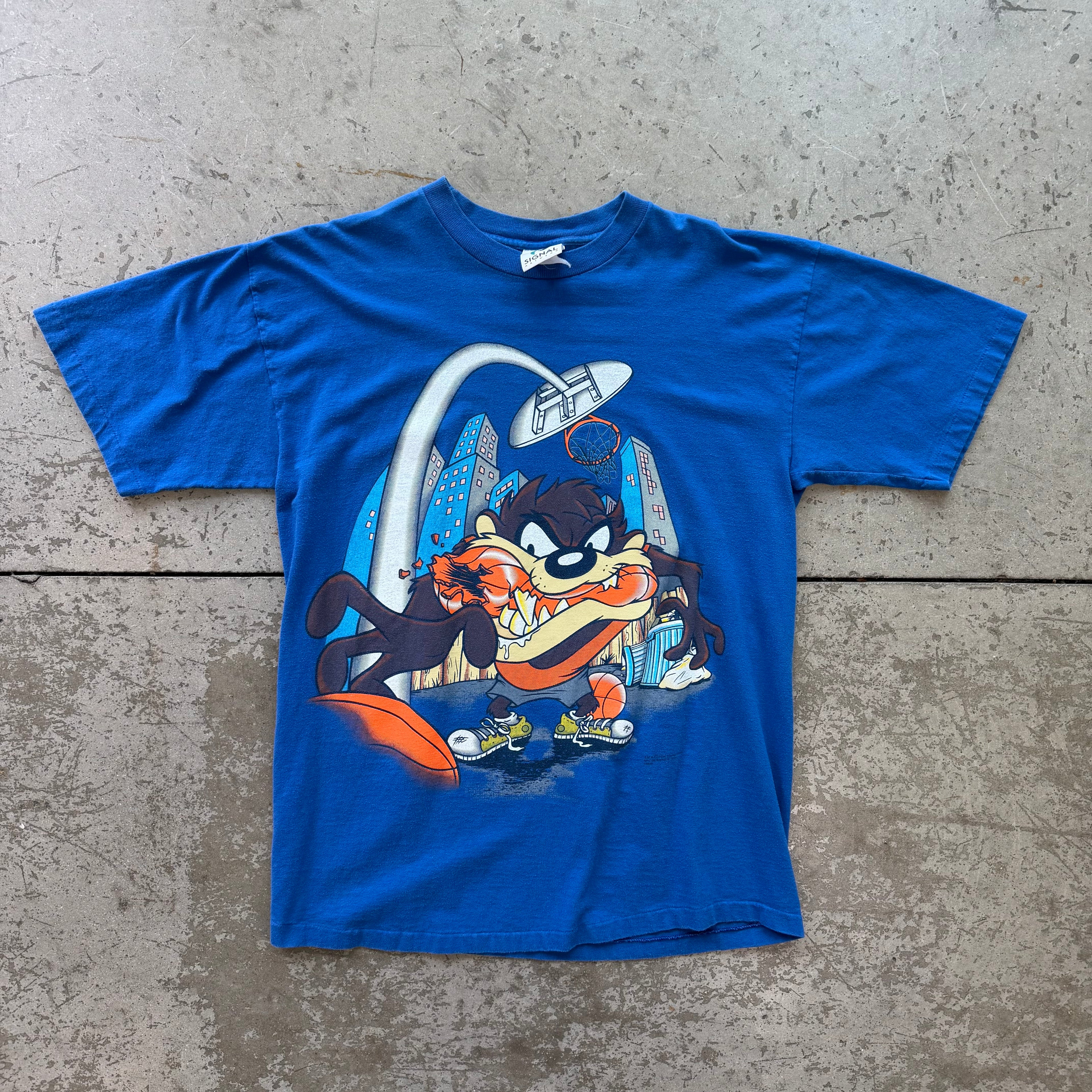 L 90s Taz Basketball Tee