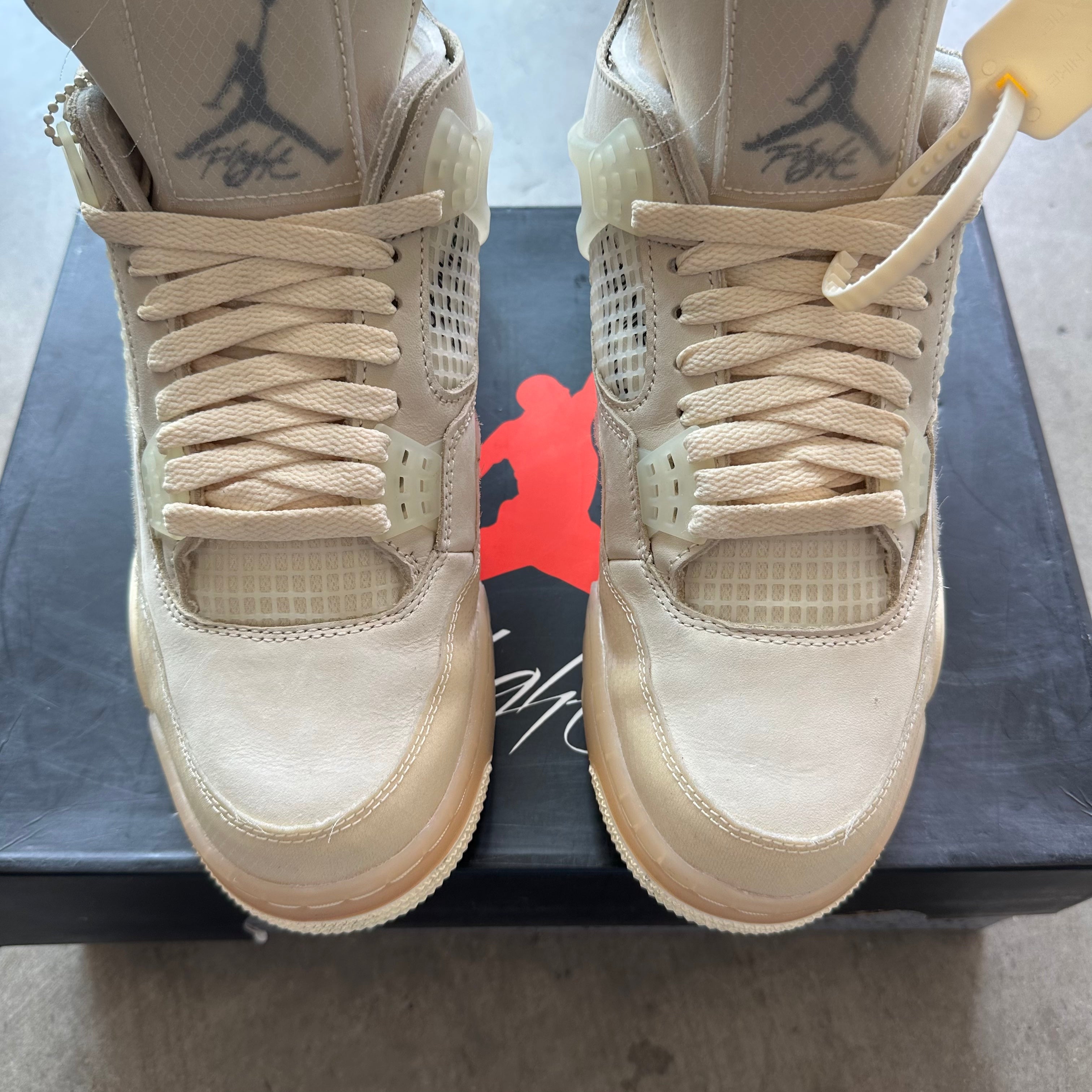 7.5 Used Jordan 4 Off White