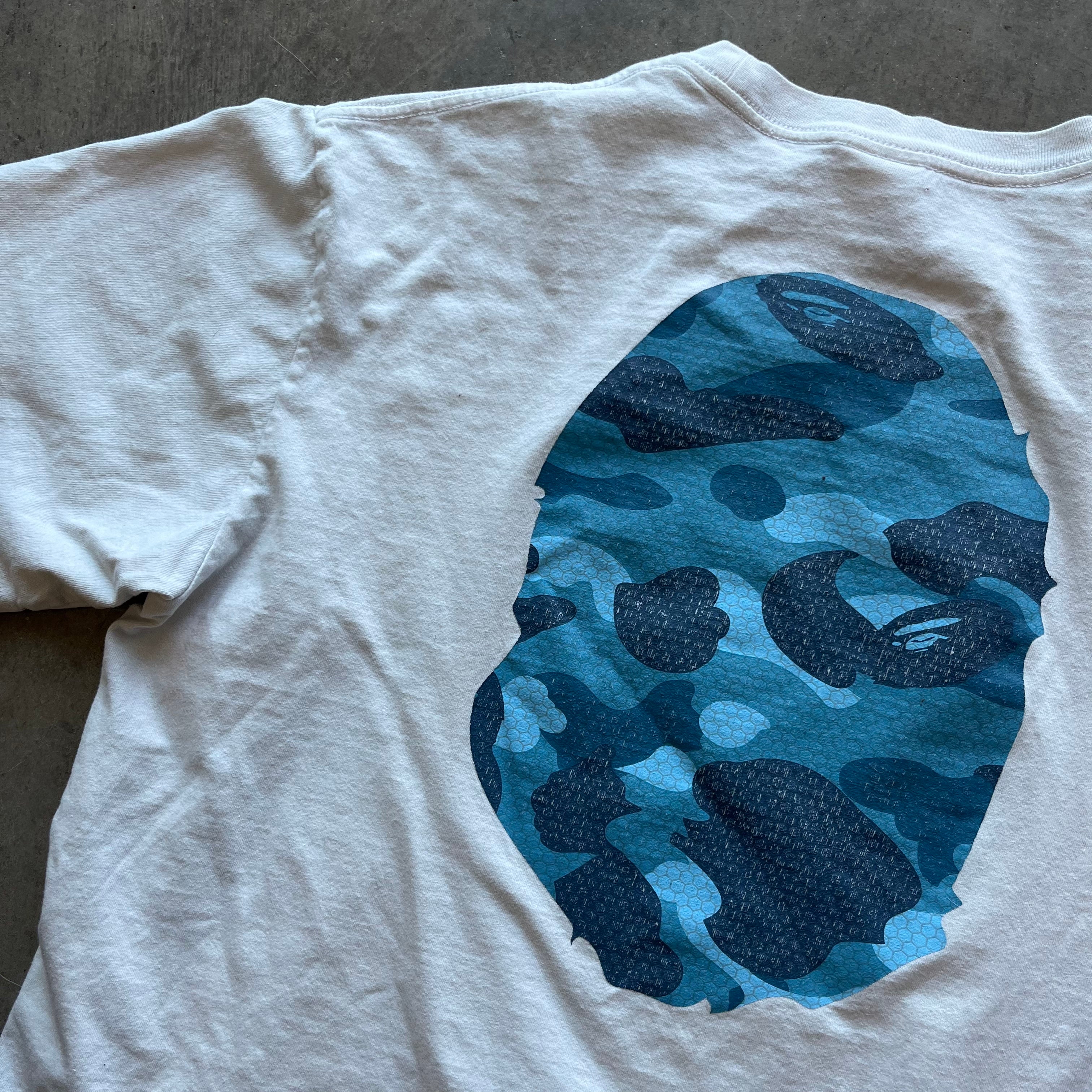 XXL Blue Camo Bape Tee
