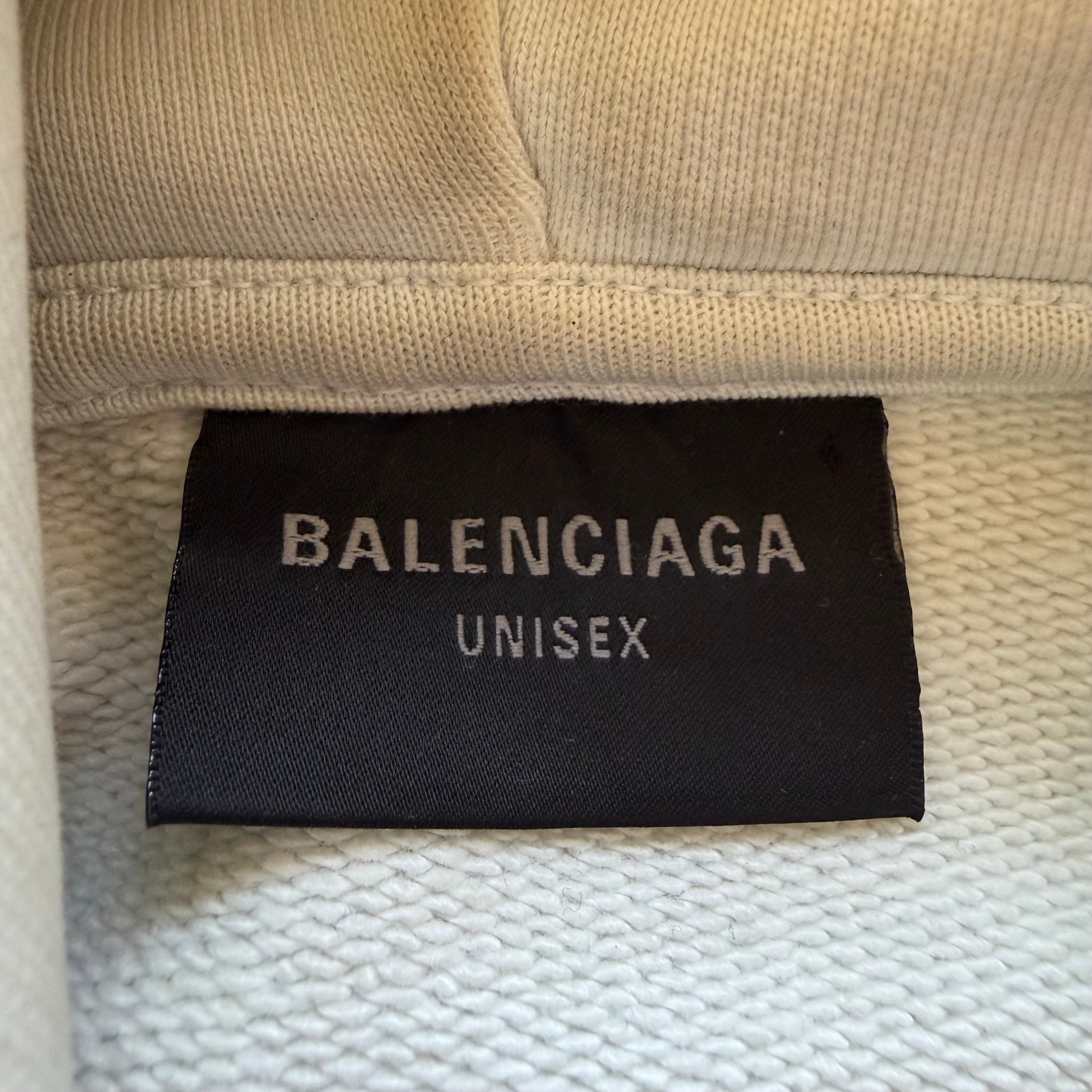 S Balenciaga Tattoo Full Zip Hoodie