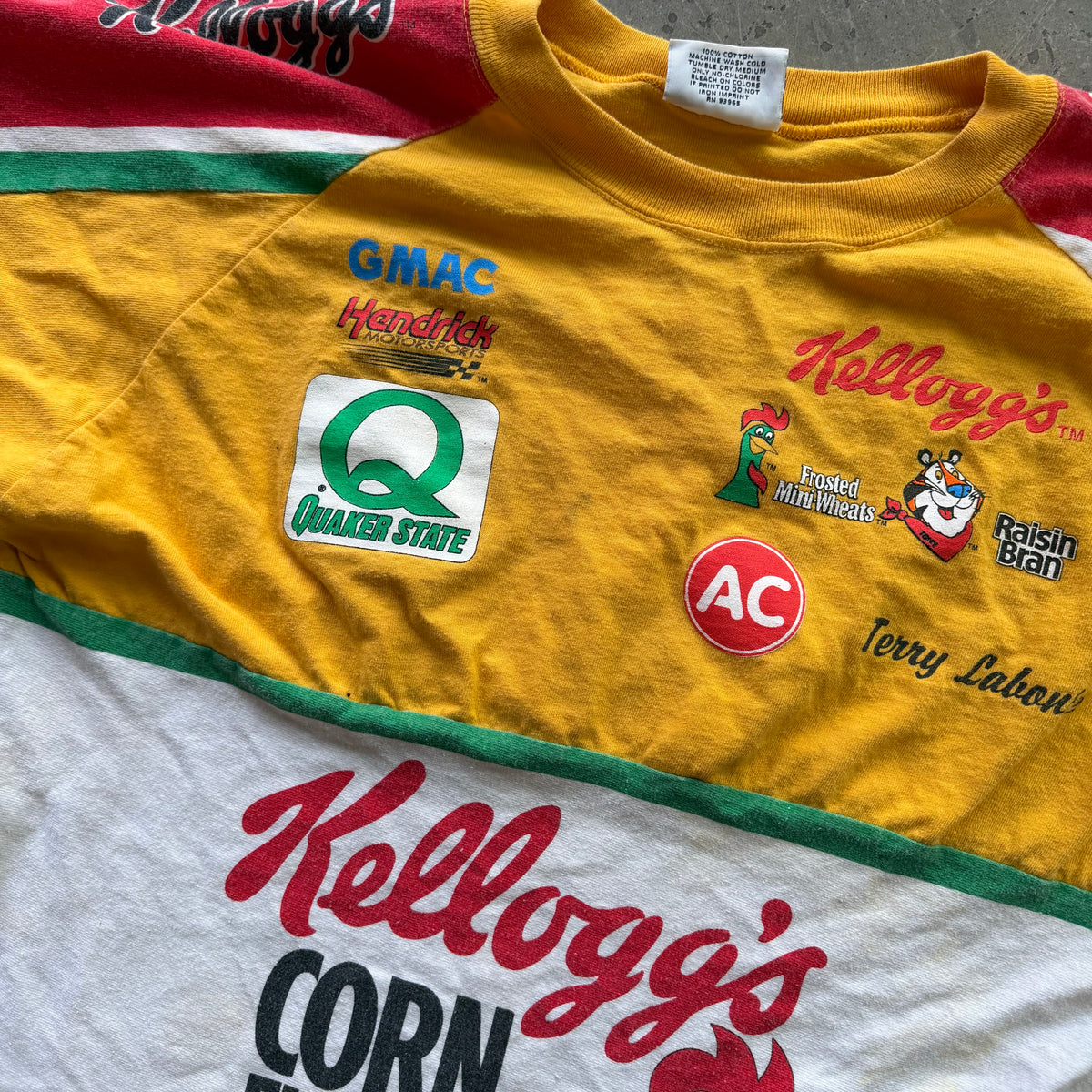 L 90s Corn Flakes Racing Tee