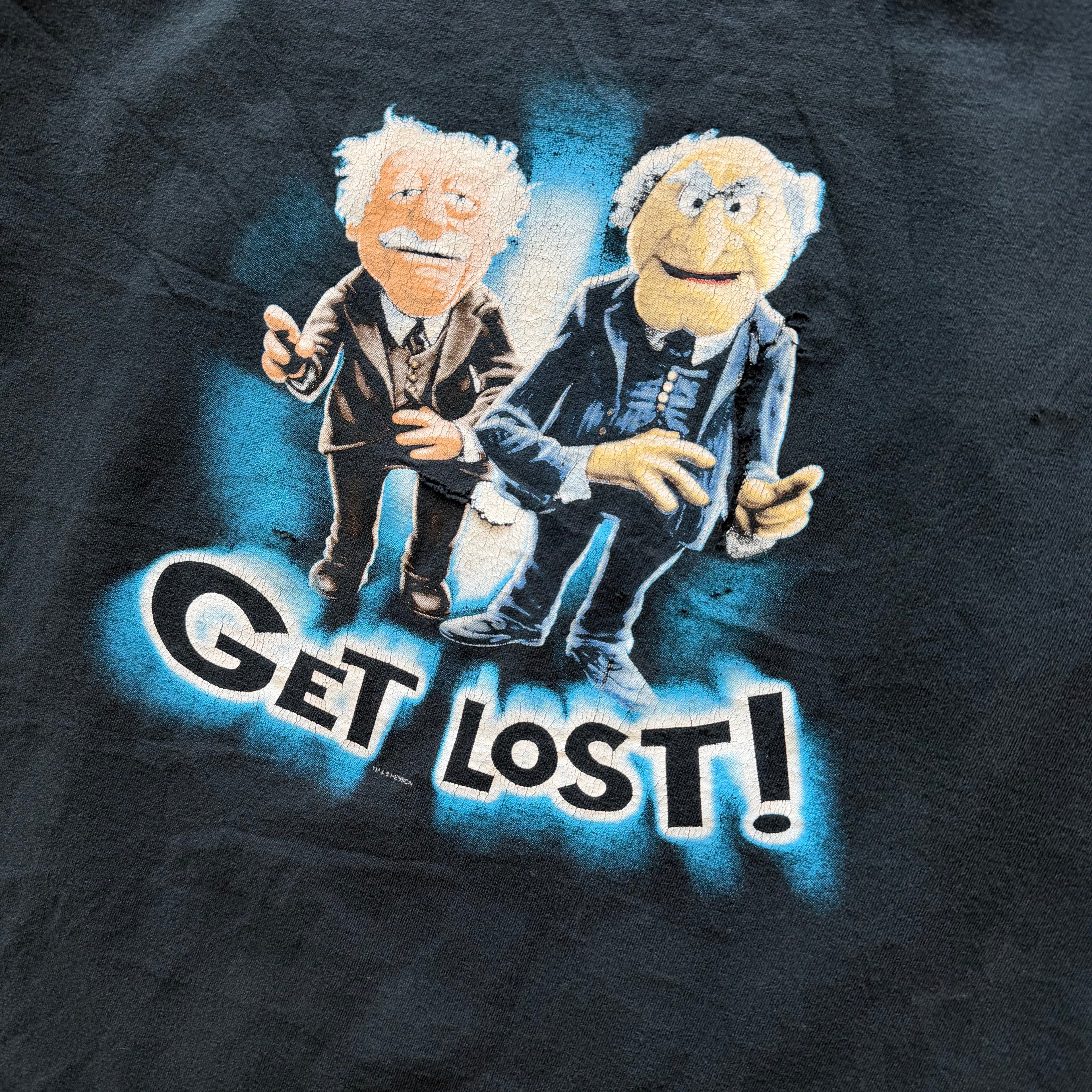 L 90s Muppets Hecklers Get Lost Tee