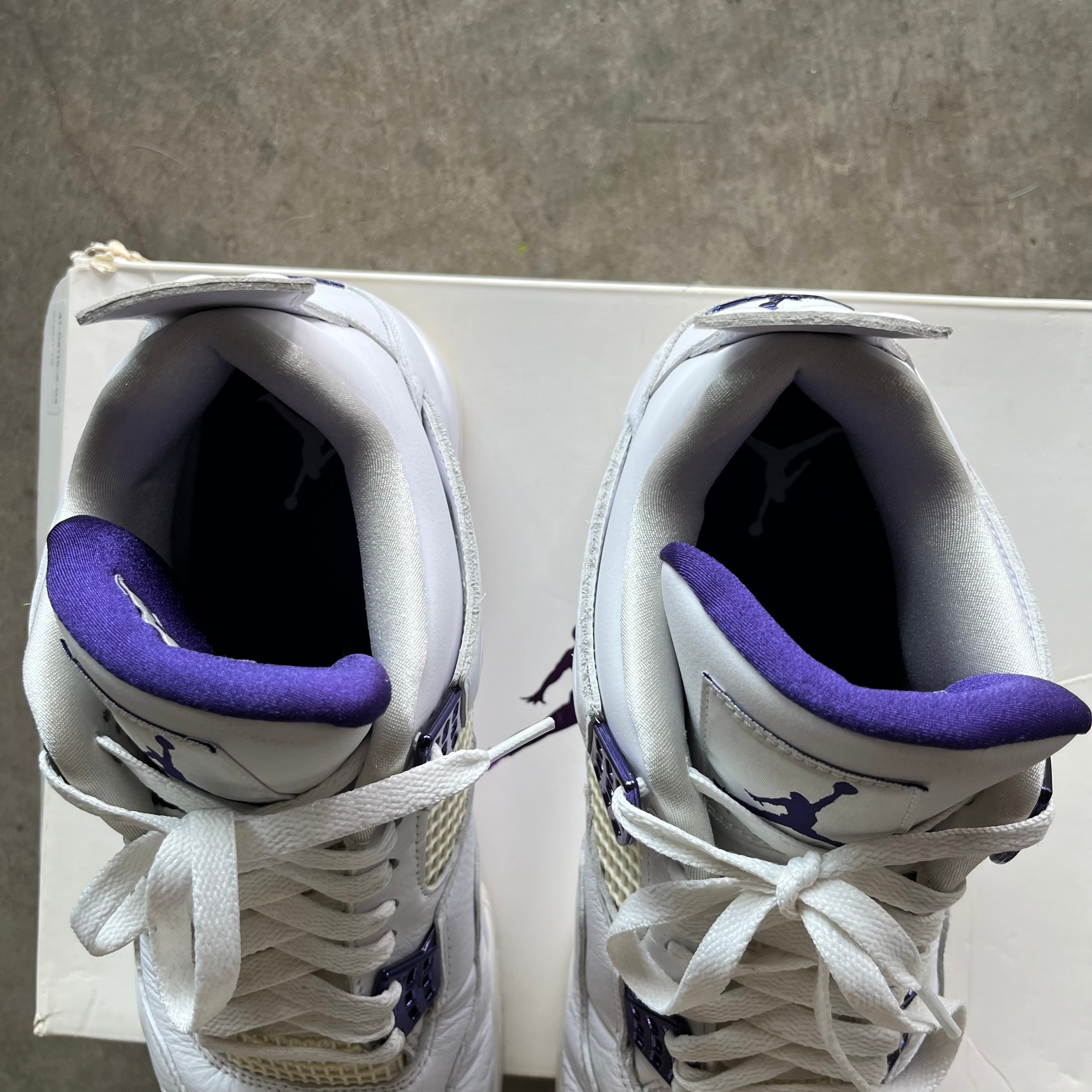 11 Used Jordan 4 Purple Metallic