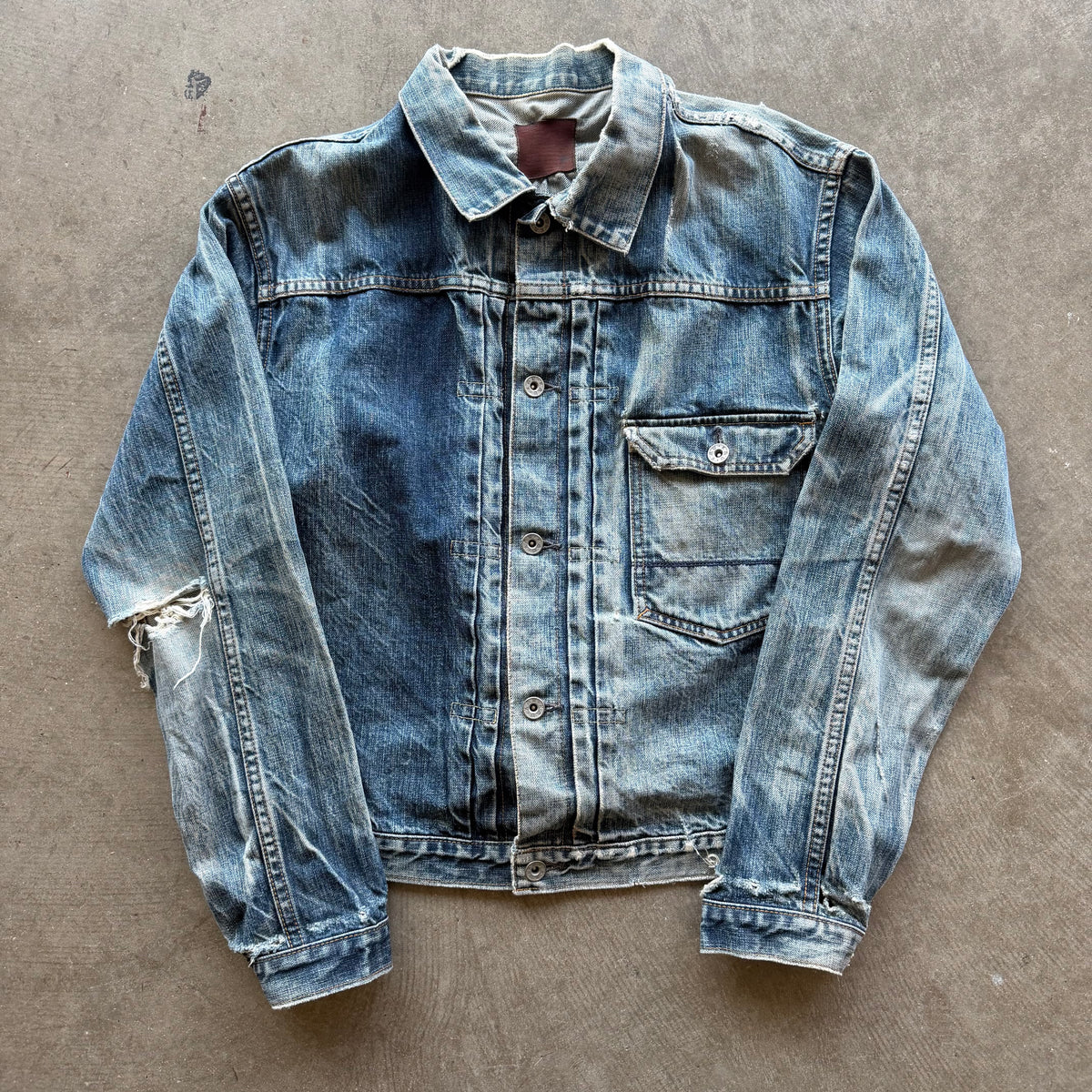 L Japanese Brand Selvedge Denim Jacket