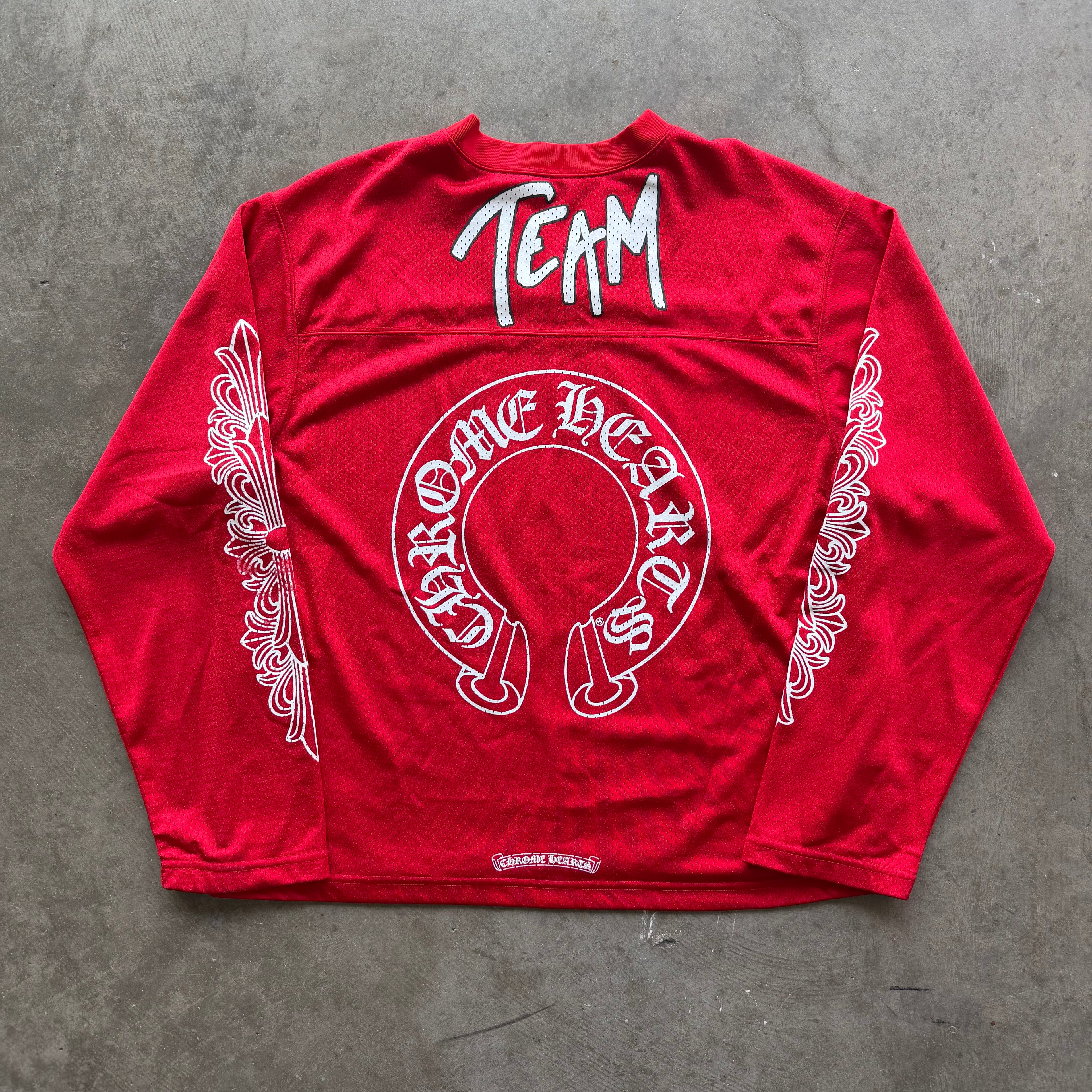 L Chrome Hearts Matty Boy Mesh Jersey Red