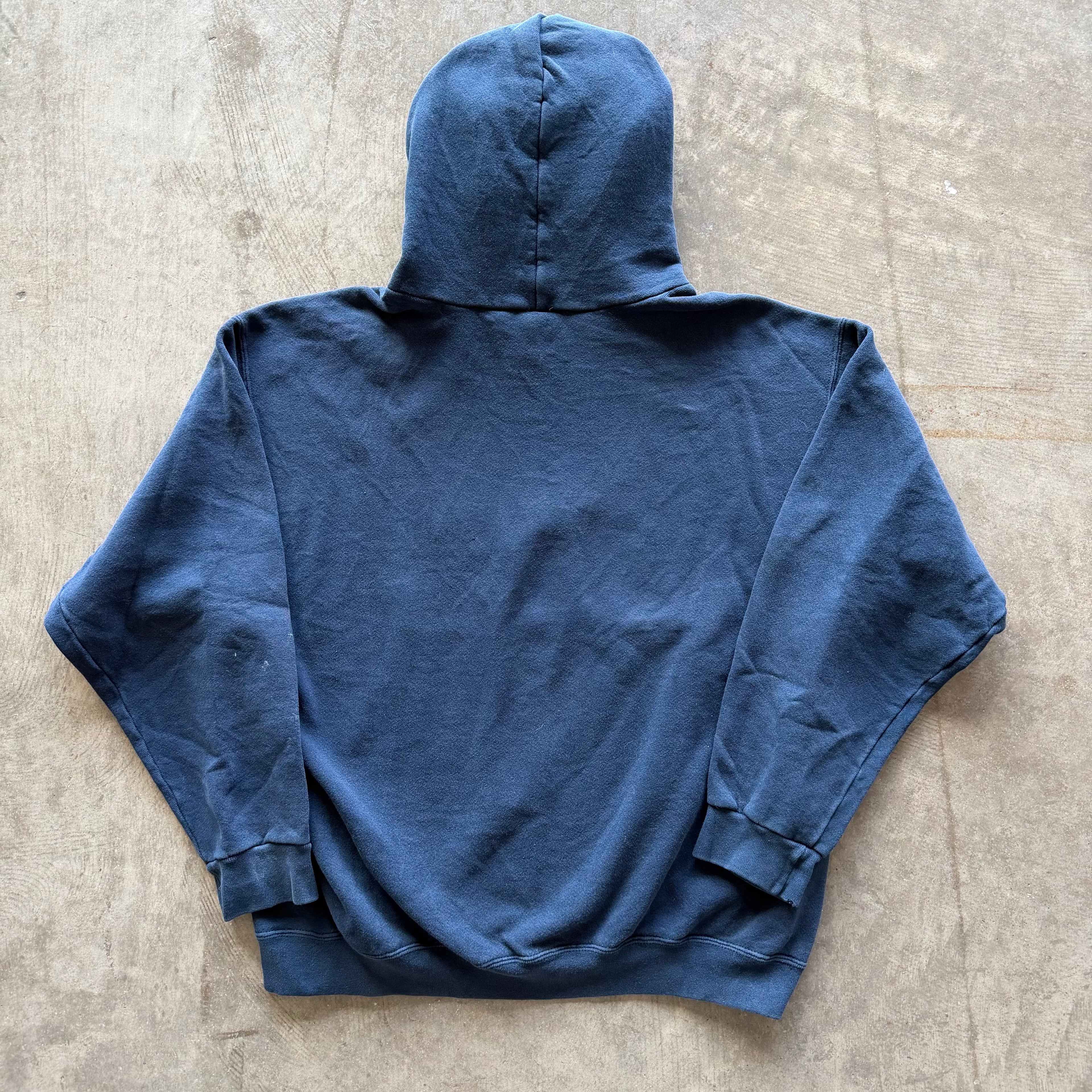 L 90s Nike Center Swoosh Hoodie Navy
