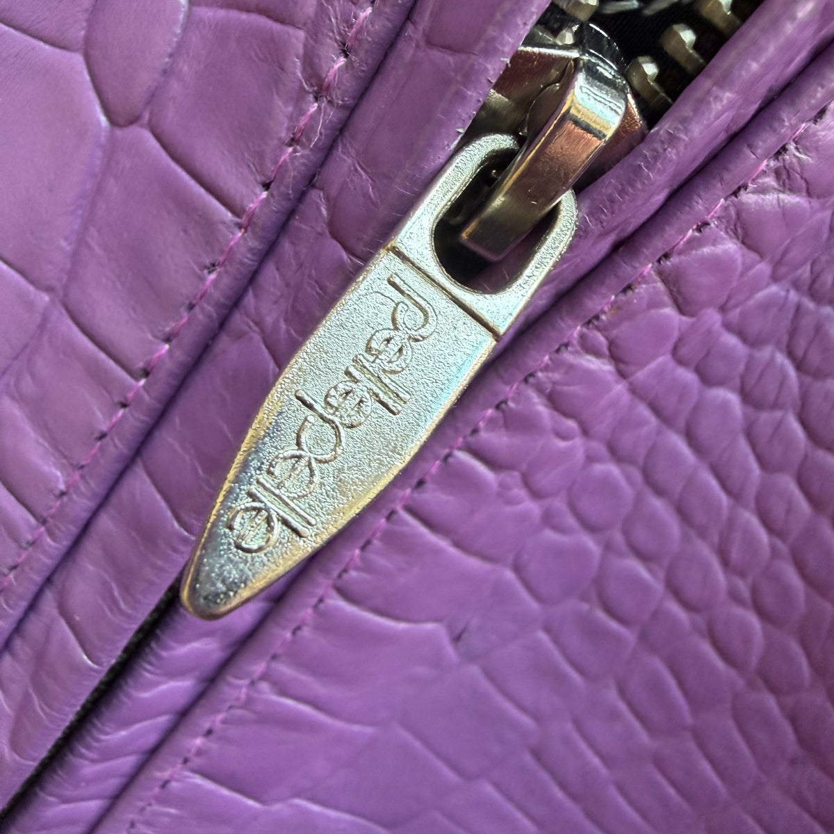 XL Pelle Pelle Fur Hooded Jacket Purple