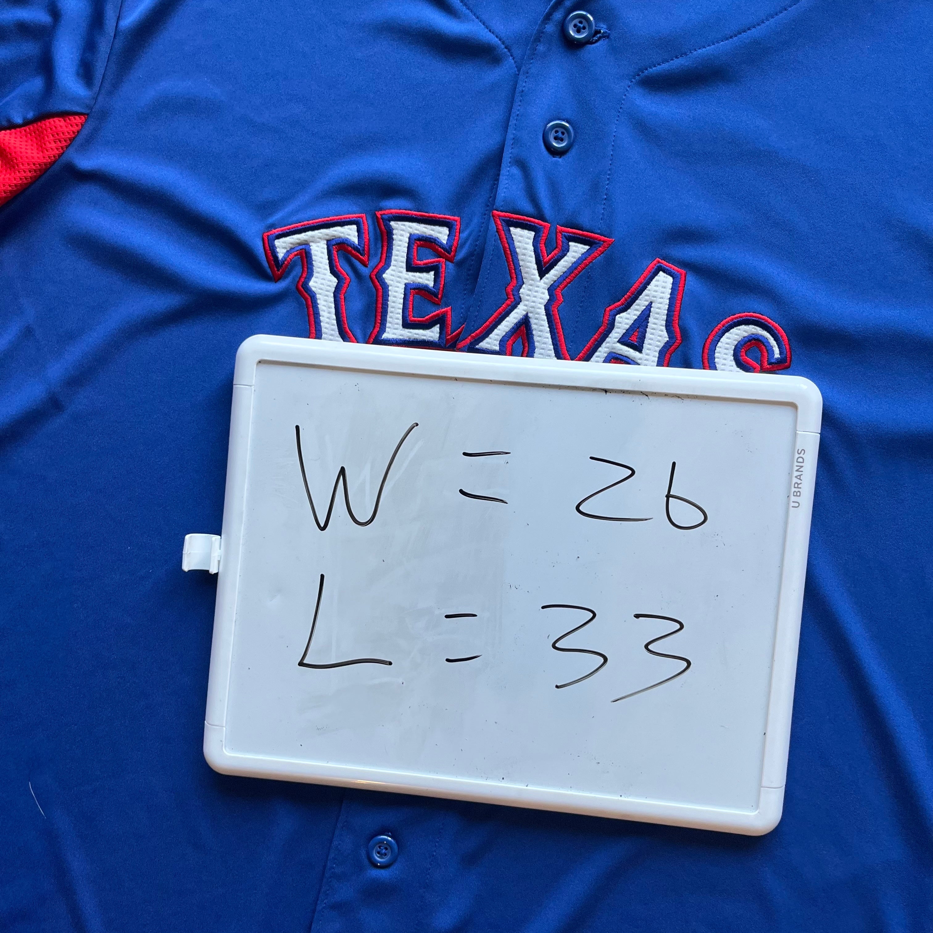 XL 00s Texas Rangers Jersey